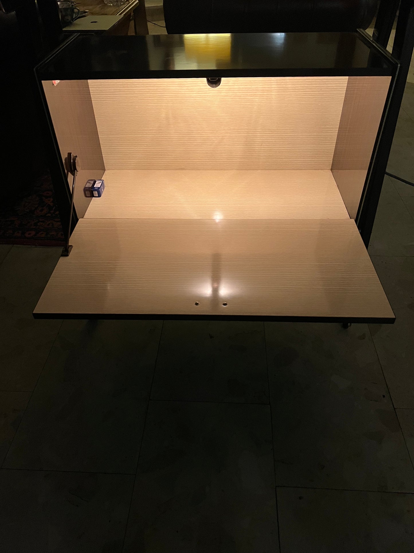 Barek RAMA podświetlany Włochy Mid-Century Modern lata 50./60. 80x84x42 cm