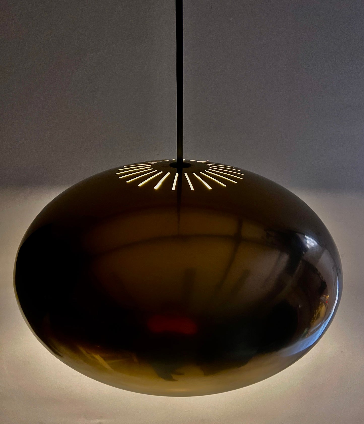 Para lamp , styl Jo Hammerborg / Fog & Mørup 60/70r typ UFO disk 32x15cm
