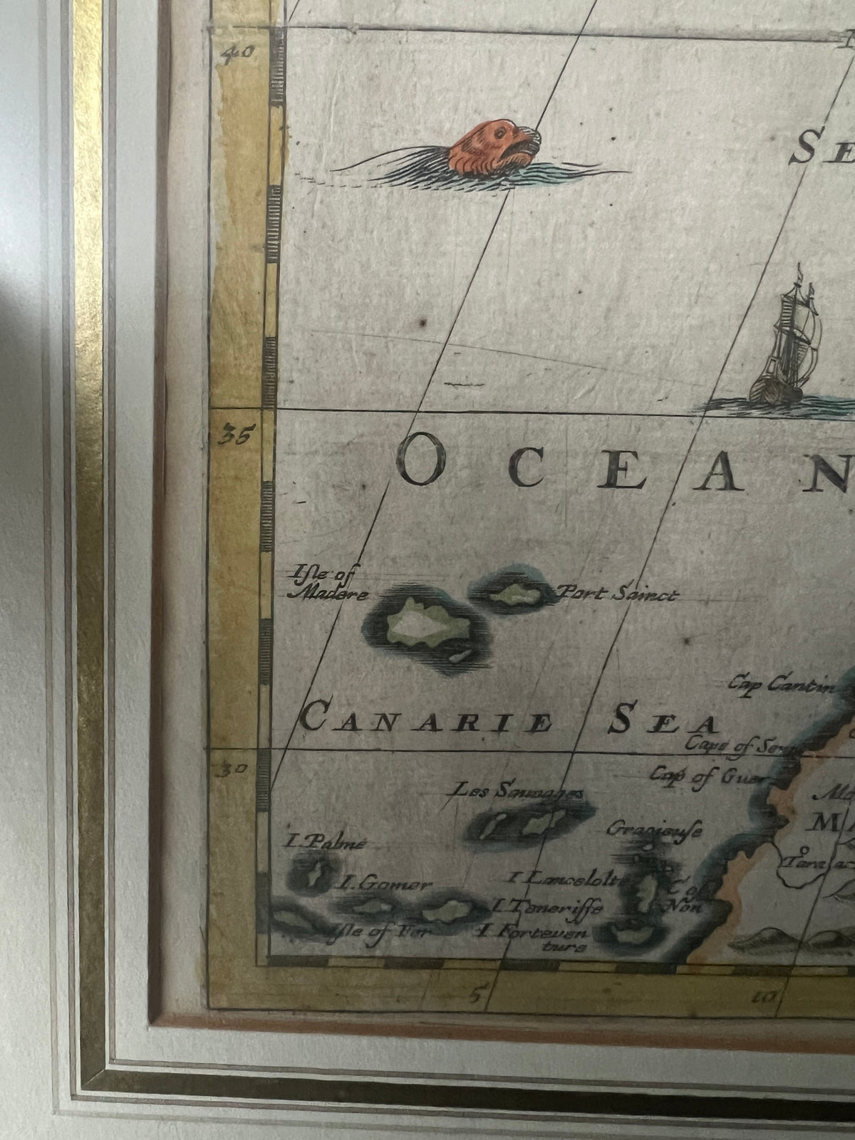 Mapa Europy Polska od morza do morza Miedzioryt R. Blome 1669r ok. 40x56cm