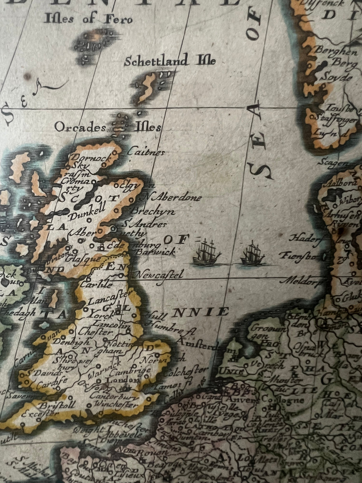 Mapa Europy Polska od morza do morza Miedzioryt R. Blome 1669r ok. 40x56cm