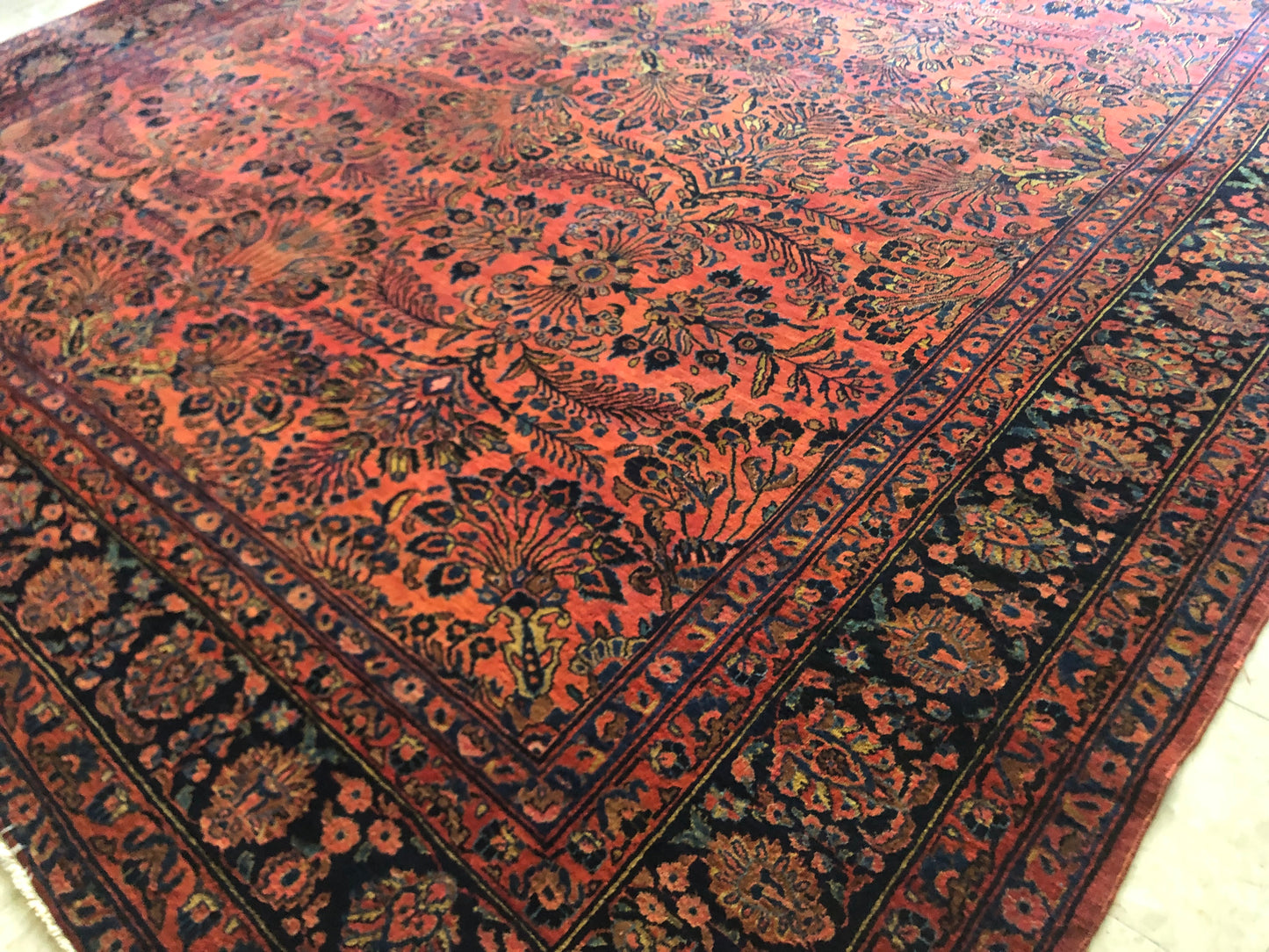 Dywan Sarouk Amerykański Iran antyk 1920-1940 rok 382x325 cm