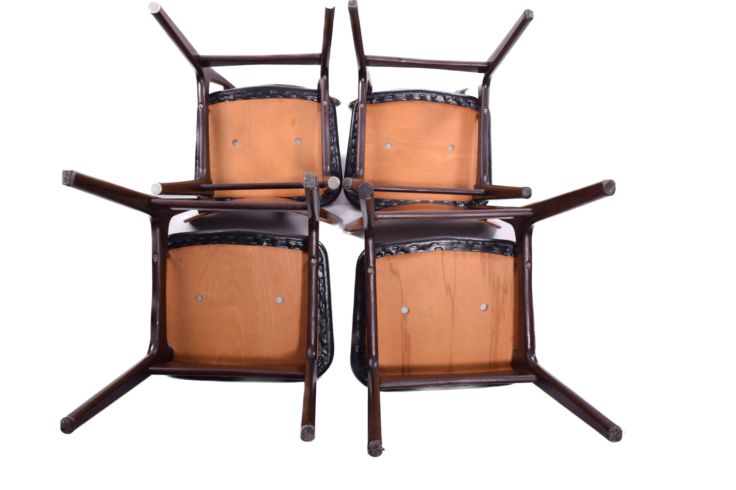 Zestaw 4 krzeseł duńskich Schøning & Elgaard z palisandru lata 60 78x46x46