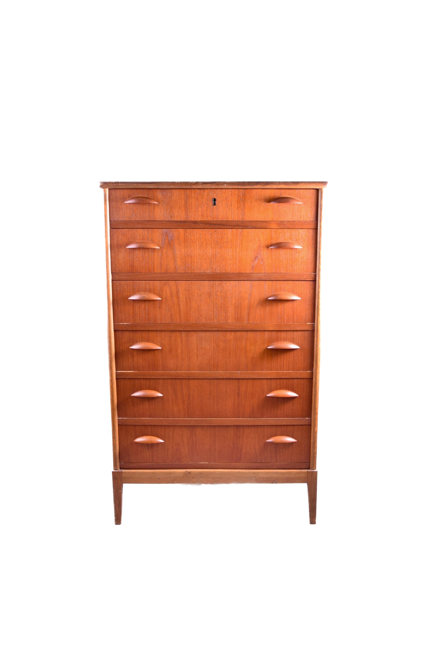 Duńska komoda teak – Danish Modern – lata 60 – 6 szuflad 103x64x43cm
