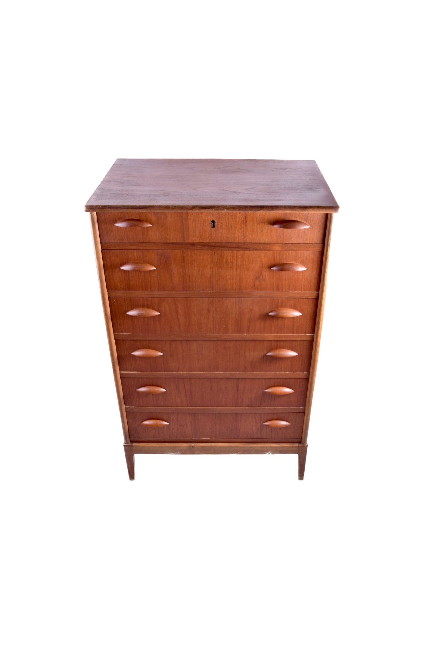 Duńska komoda teak – Danish Modern – lata 60 – 6 szuflad 103x64x43cm