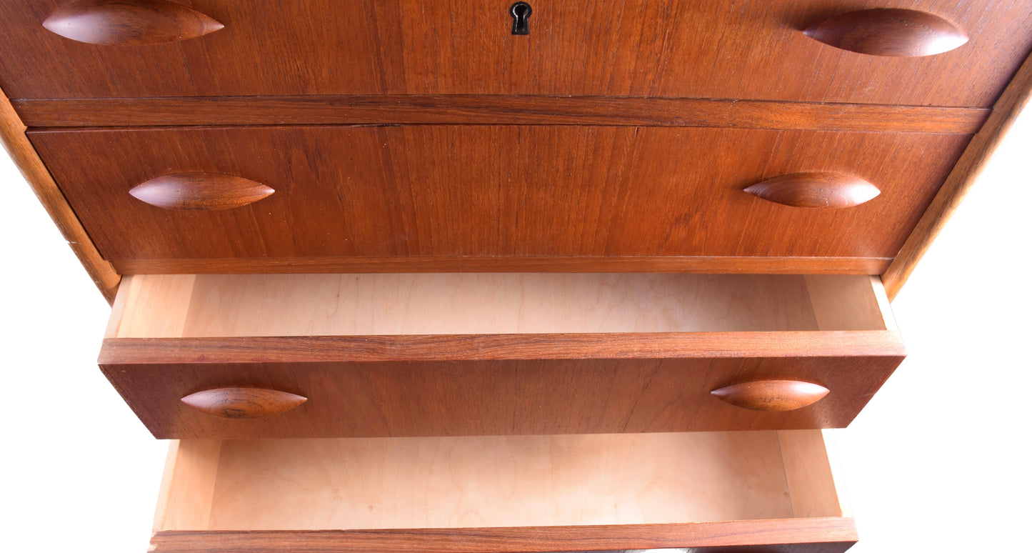 Duńska komoda teak – Danish Modern – lata 60 – 6 szuflad 103x64x43cm