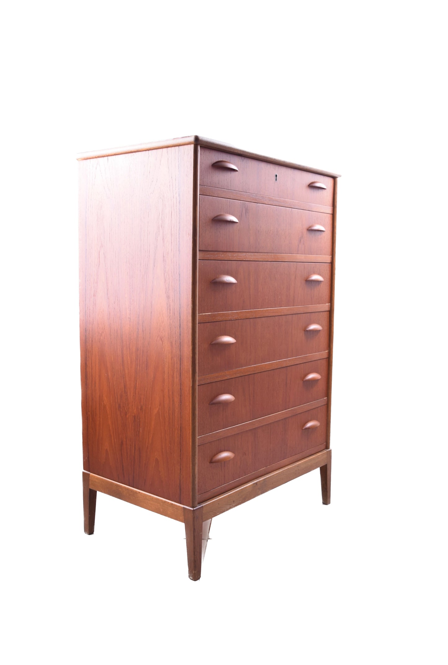 Duńska komoda teak – Danish Modern – lata 60 – 6 szuflad 103x64x43cm