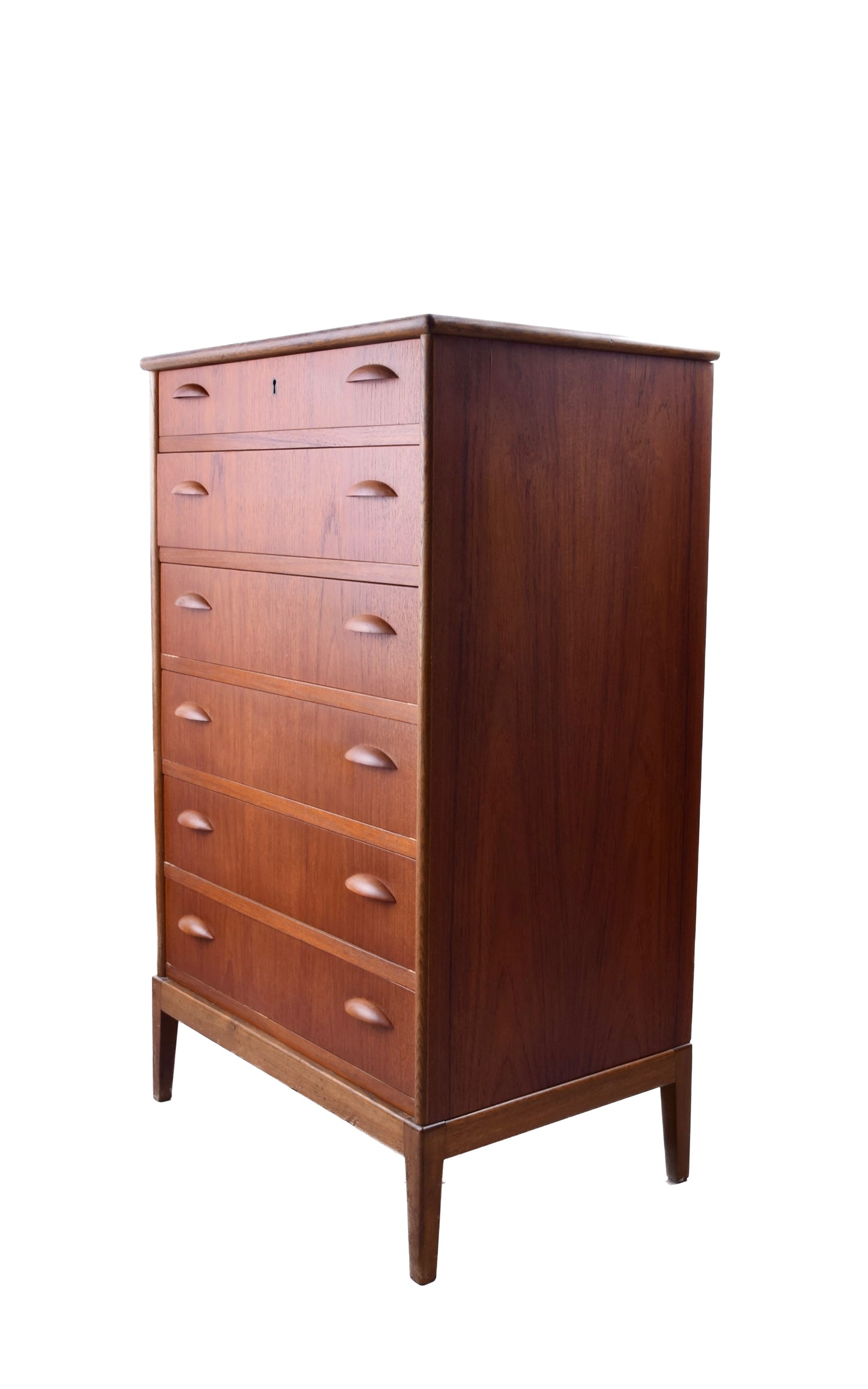Duńska komoda teak – Danish Modern – lata 60 – 6 szuflad 103x64x43cm