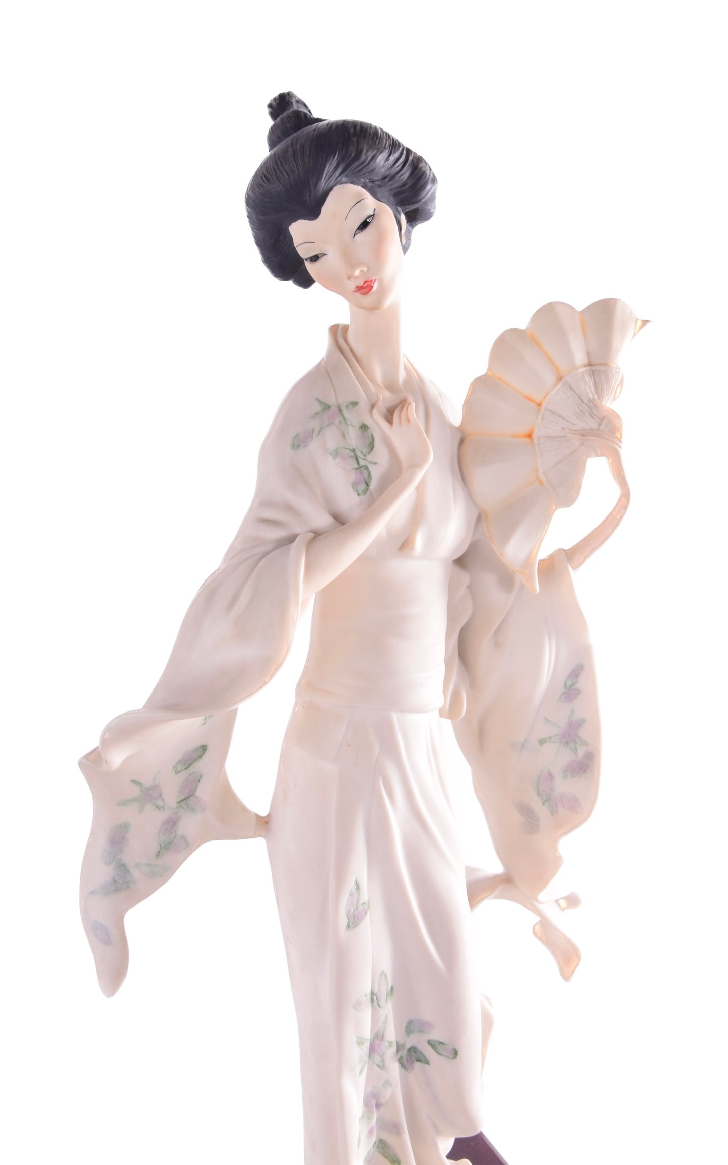 Geisha z wachlarzem G Armani Resin figura kolekcjonerska 1990r 48 cm