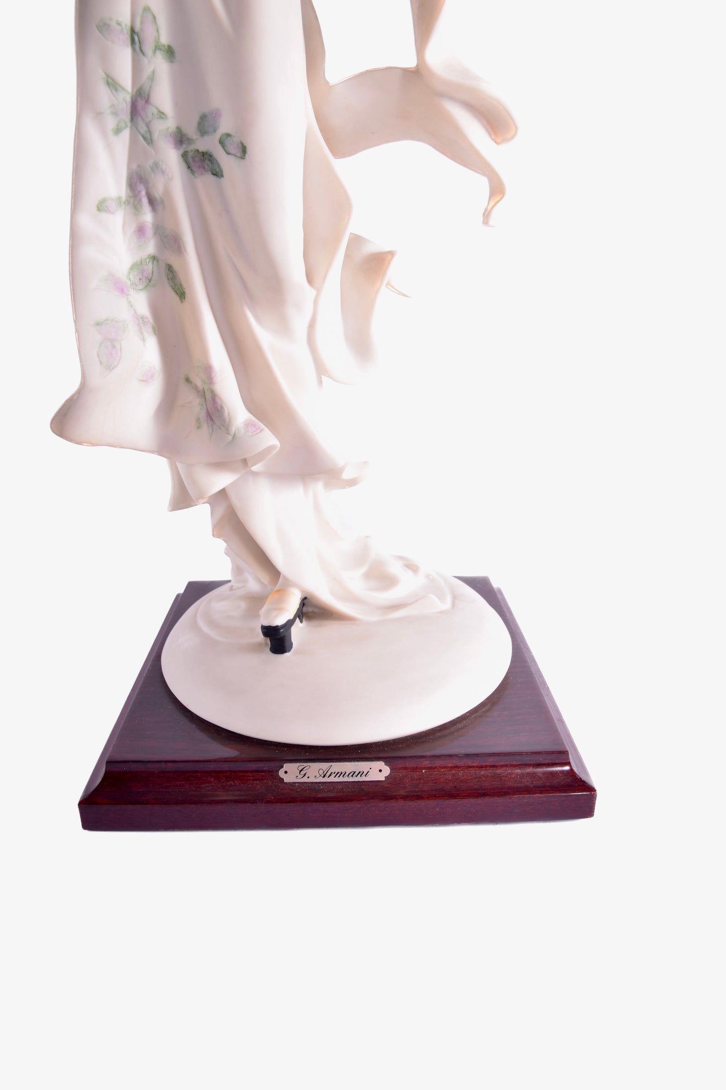 Geisha z wachlarzem G Armani Resin figura kolekcjonerska 1990r 48 cm