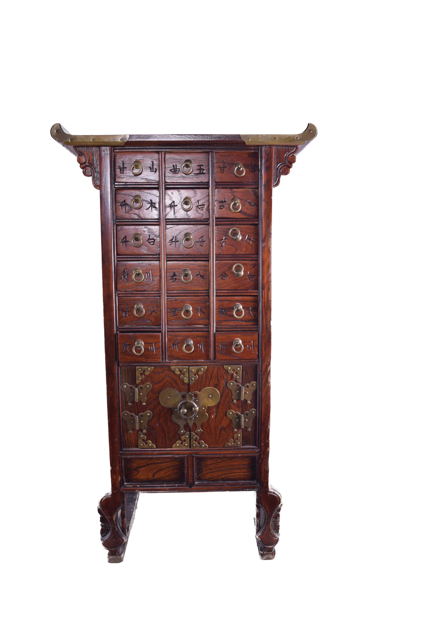 Sztuka Korei komoda apteczna w kształcie pagody z jedną komorą 78x43x27 cm