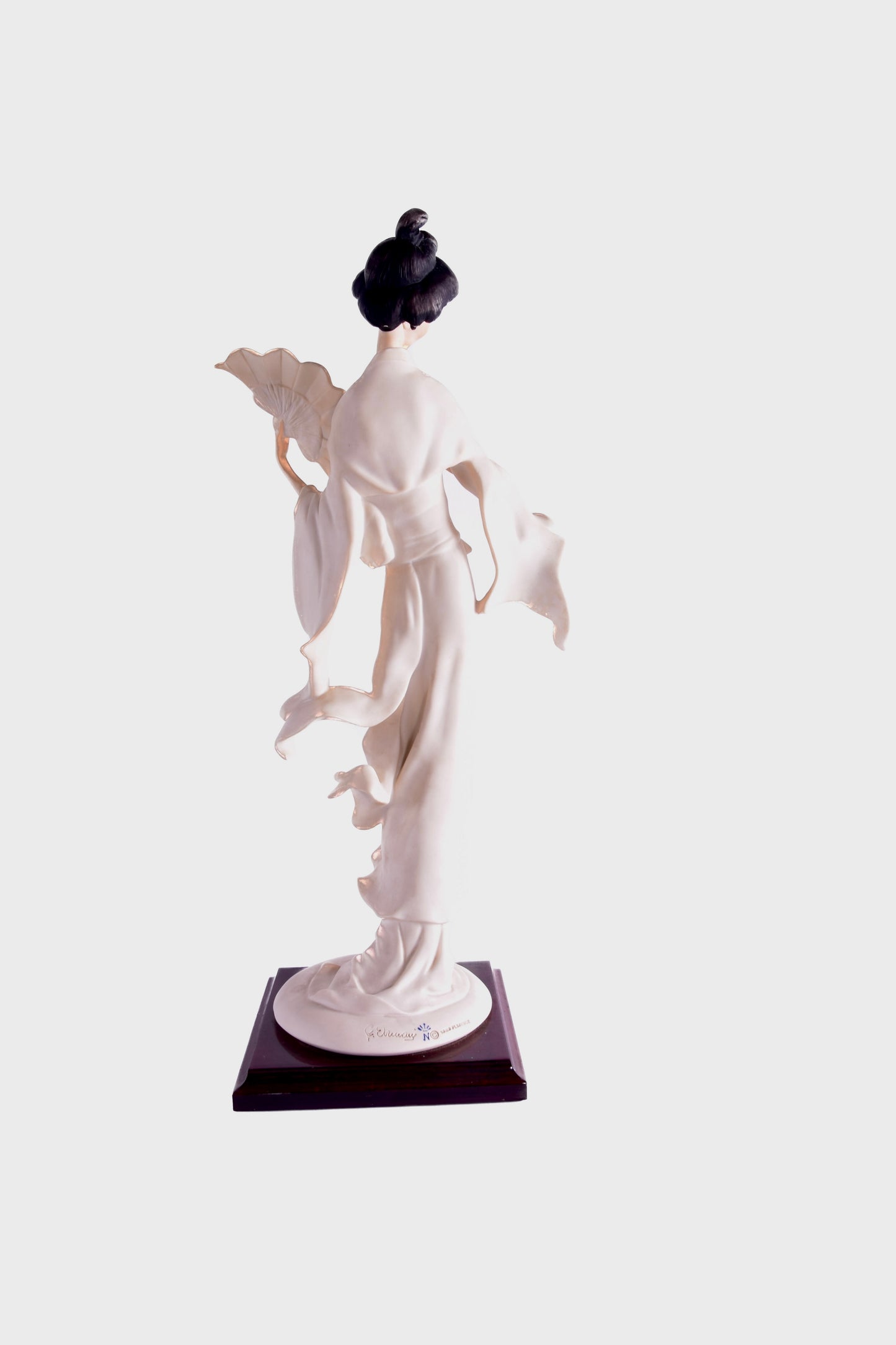 Geisha z wachlarzem G Armani Resin figura kolekcjonerska 1990r 48 cm