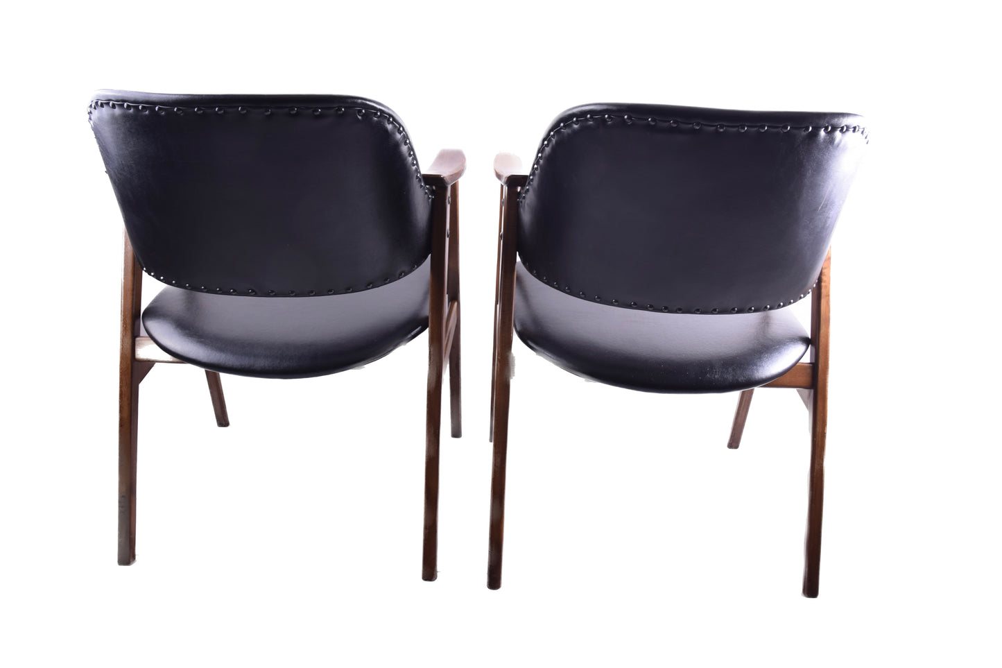 Para zgrabnych foteli lata 60 buk super wygodne 78x60x60 cm