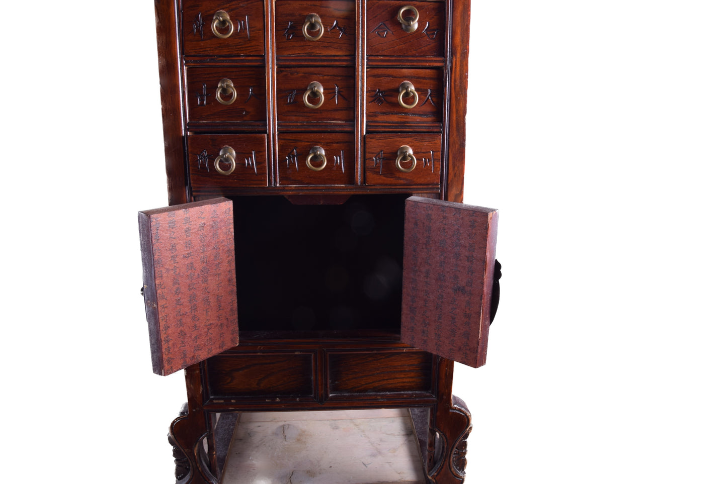 Sztuka Korei komoda apteczna w kształcie pagody z jedną komorą 78x43x27 cm