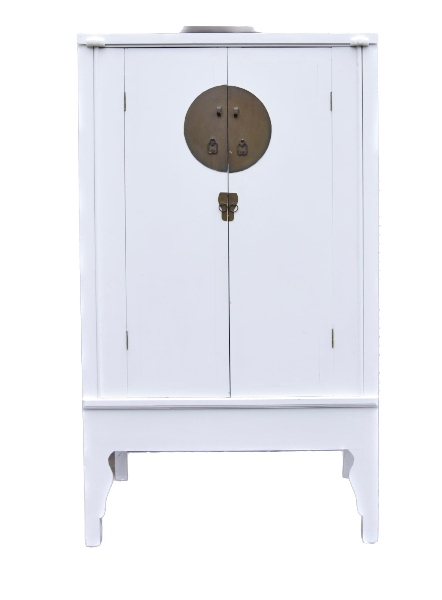 Szafa chińska typu wedding cabinet biała 180x104x64 cm II poł XXw