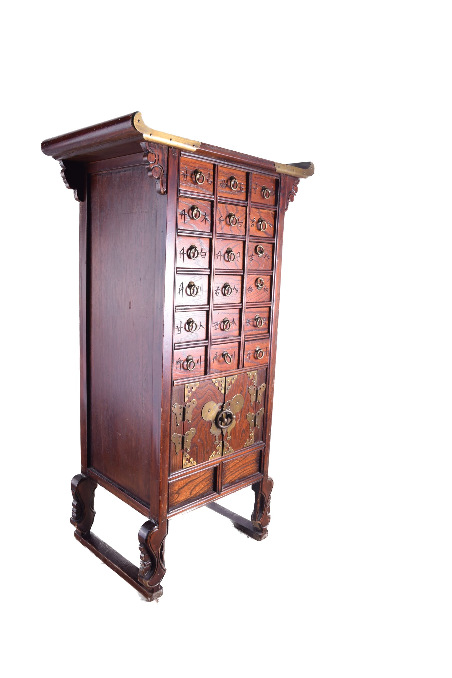 Sztuka Korei komoda apteczna w kształcie pagody z jedną komorą 78x43x27 cm