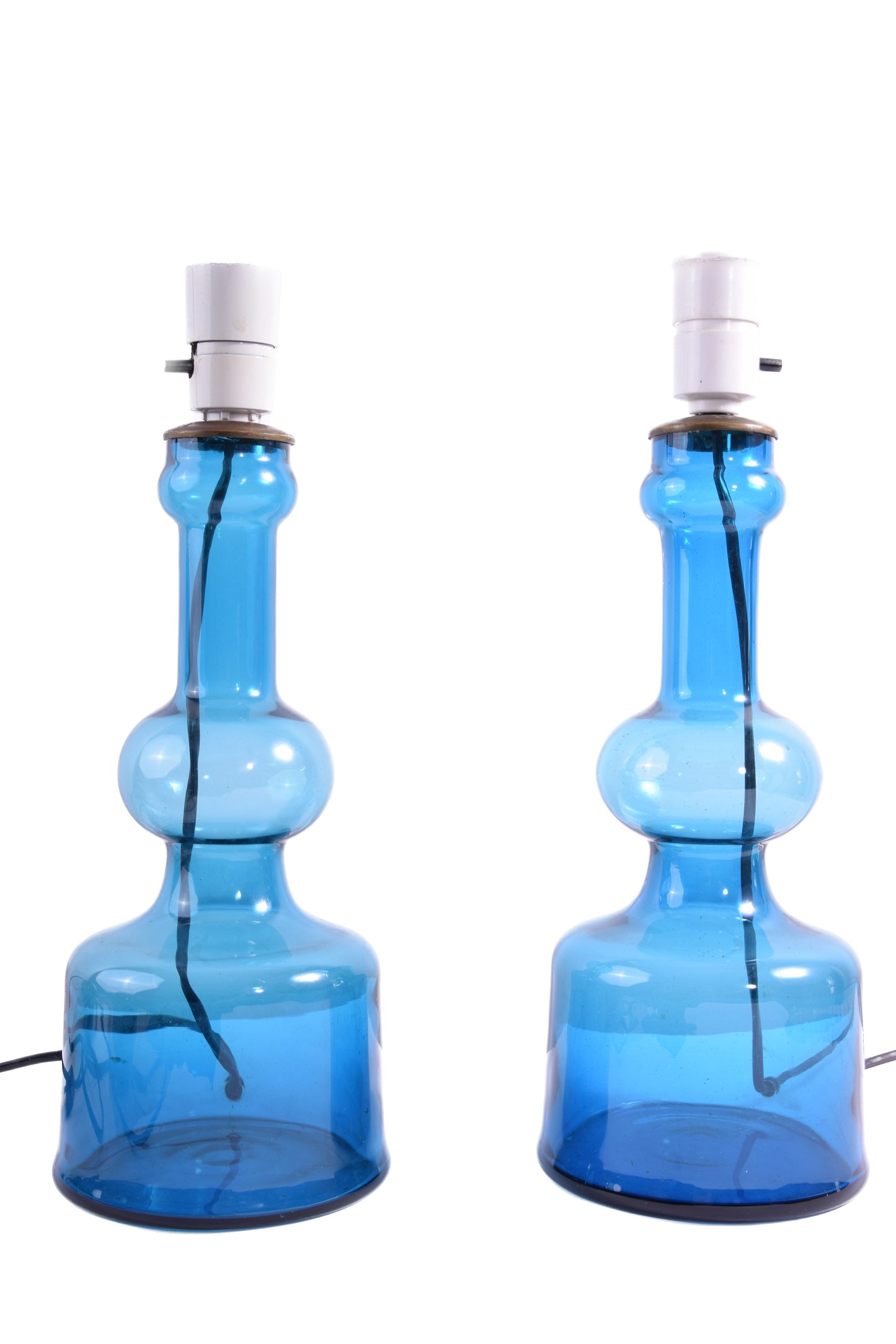 Para lamp Lisbeth Brams (Holmegaard / Fog & Mørup),Dania 1966r 39-52 cm