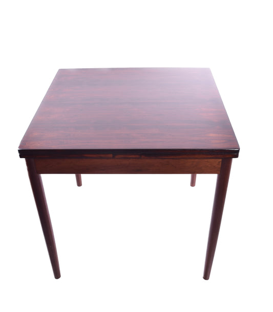 Stół rozkładany w stylu skandynawskiego modernizmu 60 XX wieku 80x80x150cm