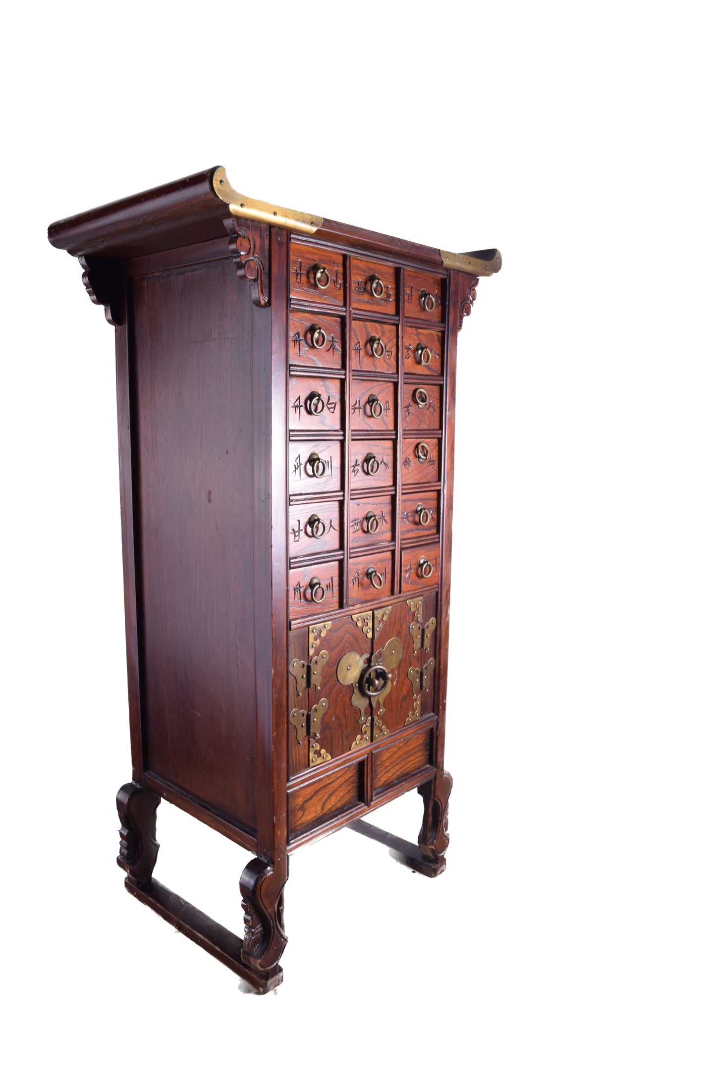 Sztuka Korei komoda apteczna w kształcie pagody z jedną komorą 78x43x27 cm