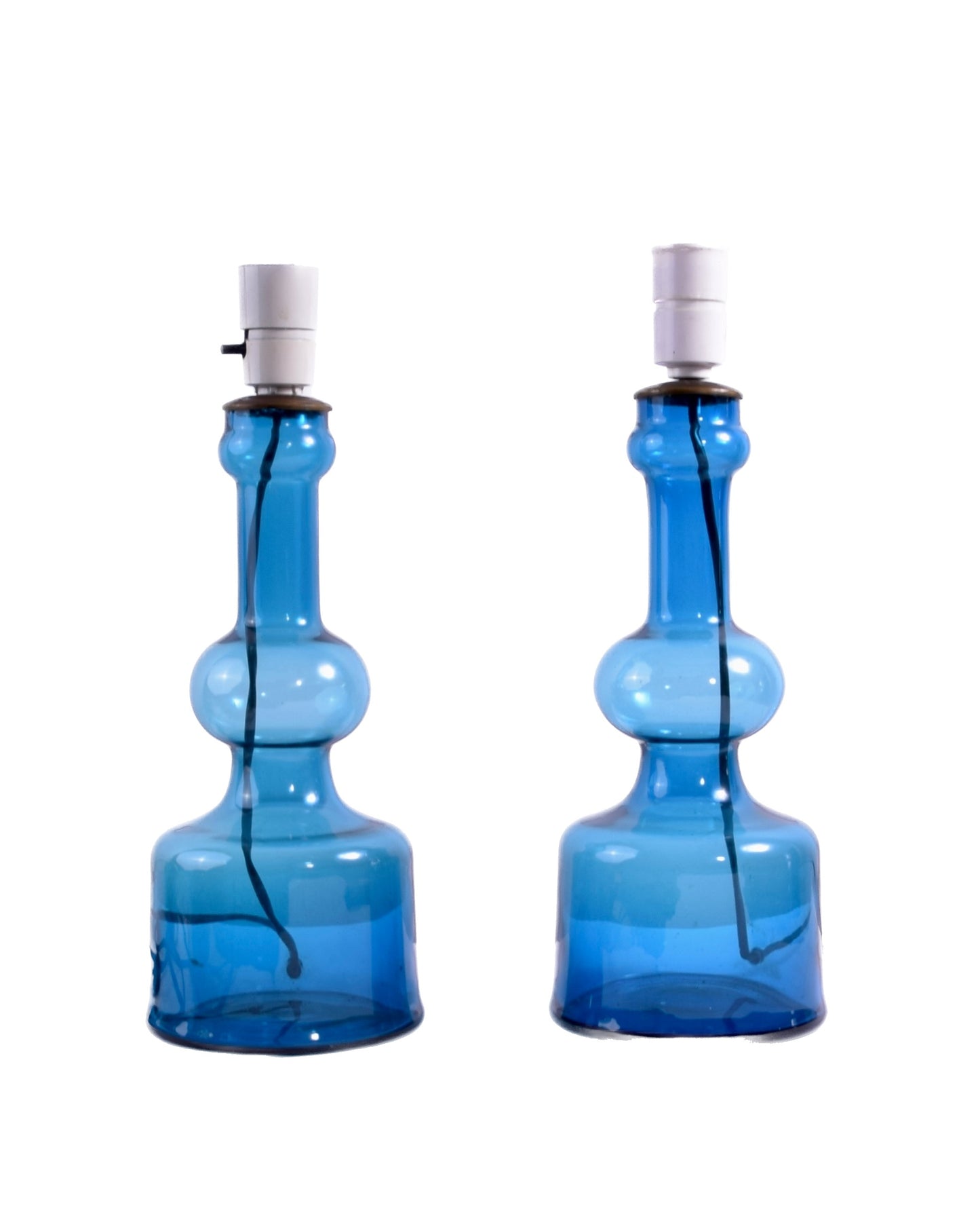 Para lamp Lisbeth Brams (Holmegaard / Fog & Mørup),Dania 1966r 39-52 cm