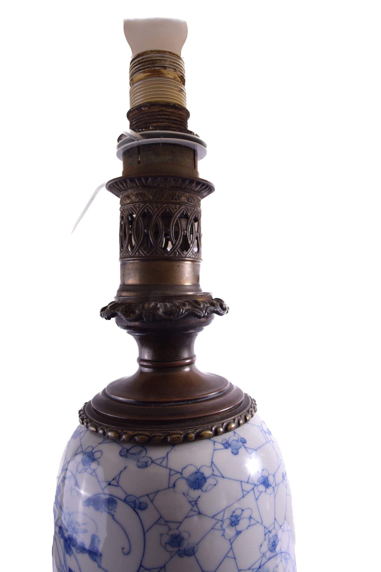 Lampa stołowa z porcelanowym korpusem Japonia Meiji/Taisho 1890–1920 70 cm