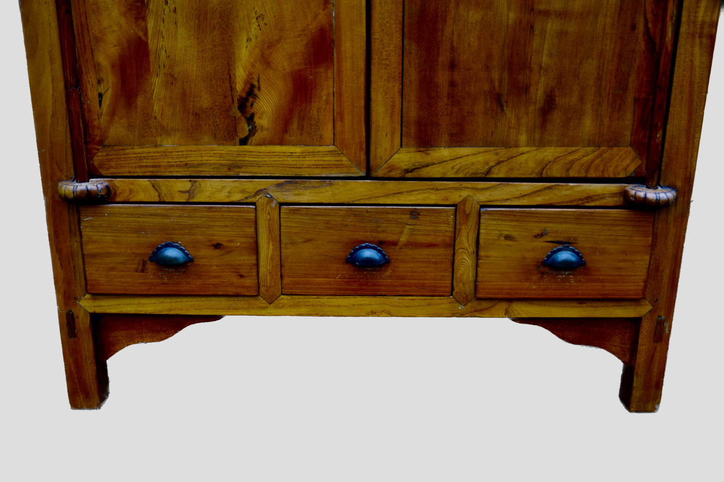 Szafa chińska z ozdobną Mandalą ciepły brąz 187x104x60cm Moon Door Cabinet