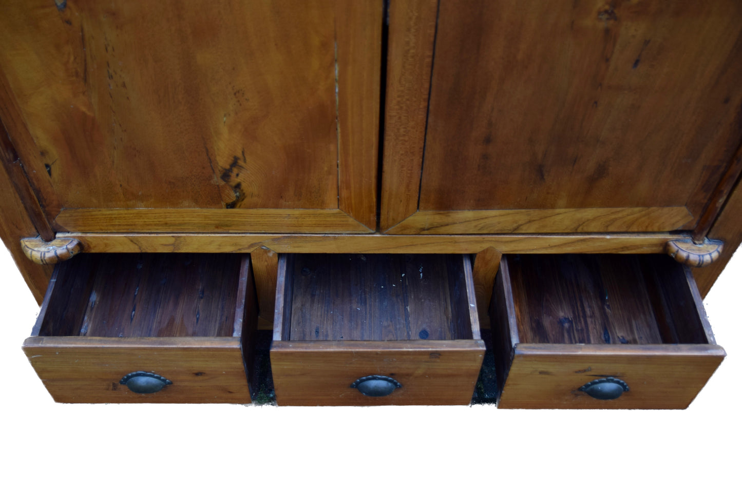 Szafa chińska z ozdobną Mandalą ciepły brąz 187x104x60cm Moon Door Cabinet