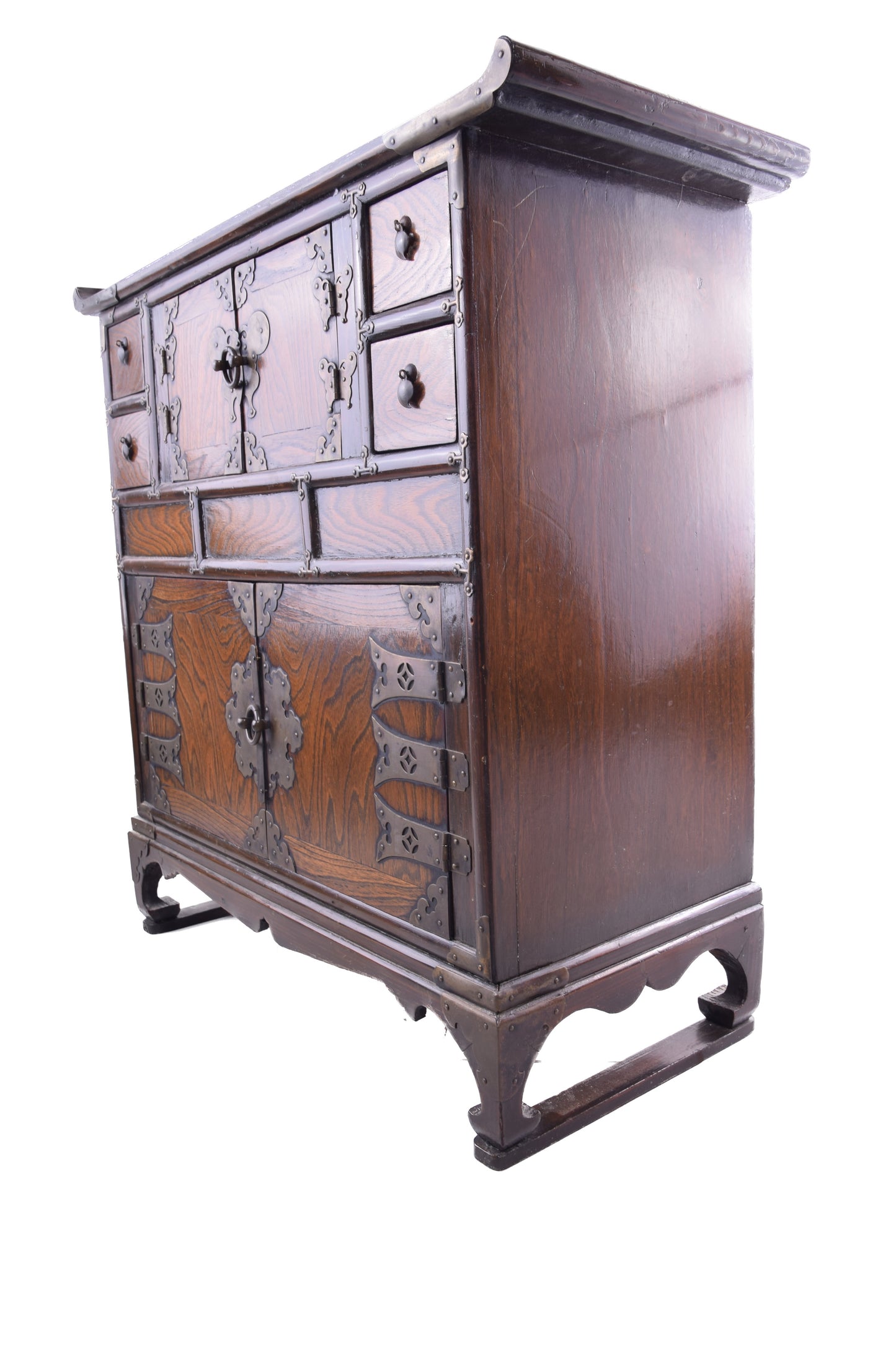 Koreańska komoda Morijang / Bandajiz motylami 1920–50 72x71x30 cm