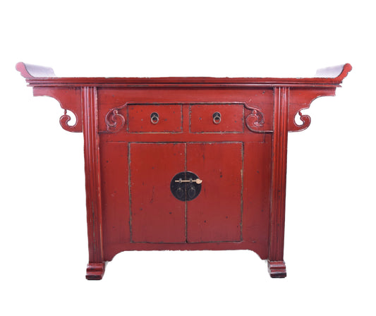 Komoda chińska w formie pagody II poł XX wieku 137x92/86x35 cm