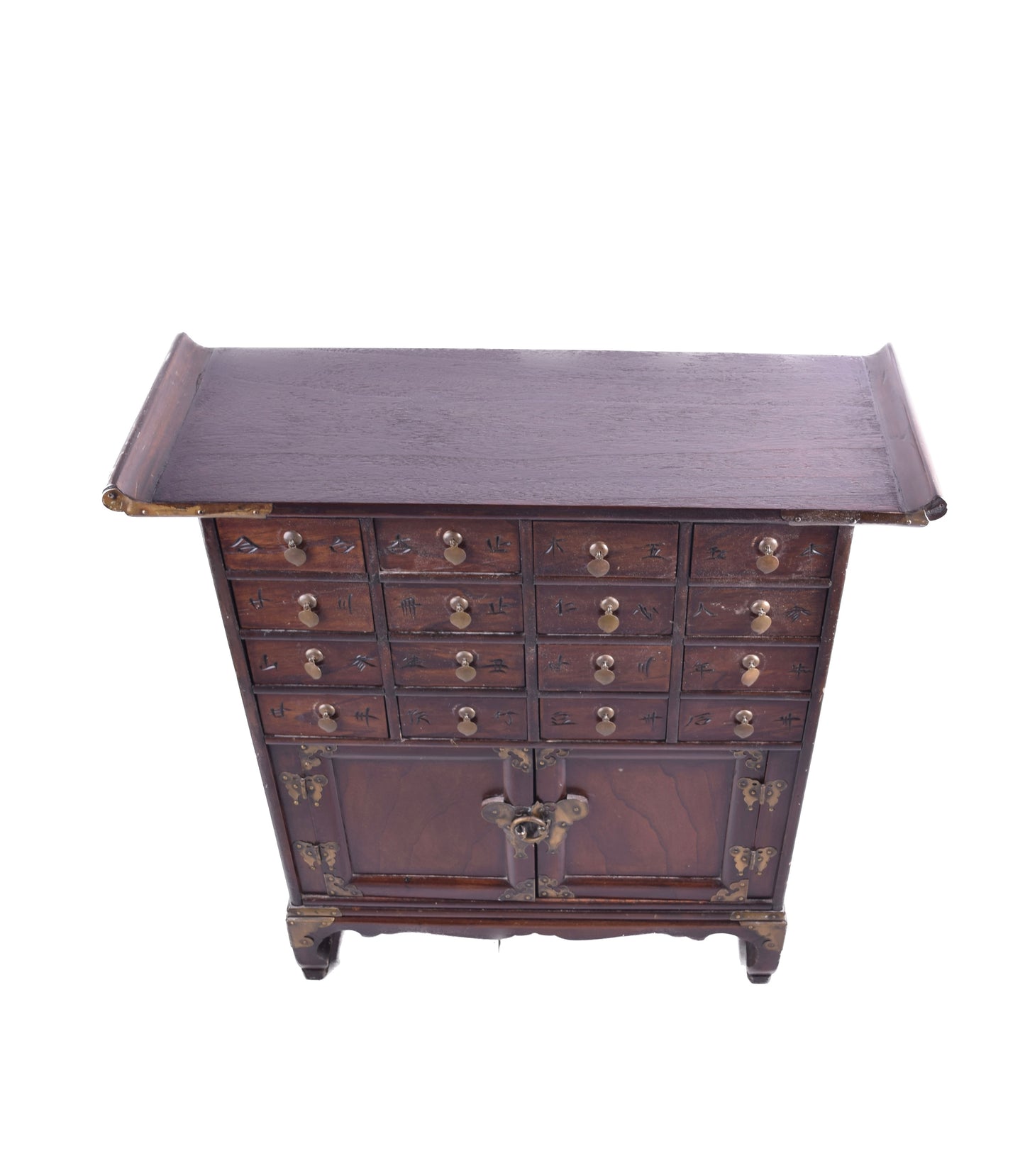 Chińska średnia komoda apteczna – 16 szufladek i 1 komora XX w 63x66x22cm