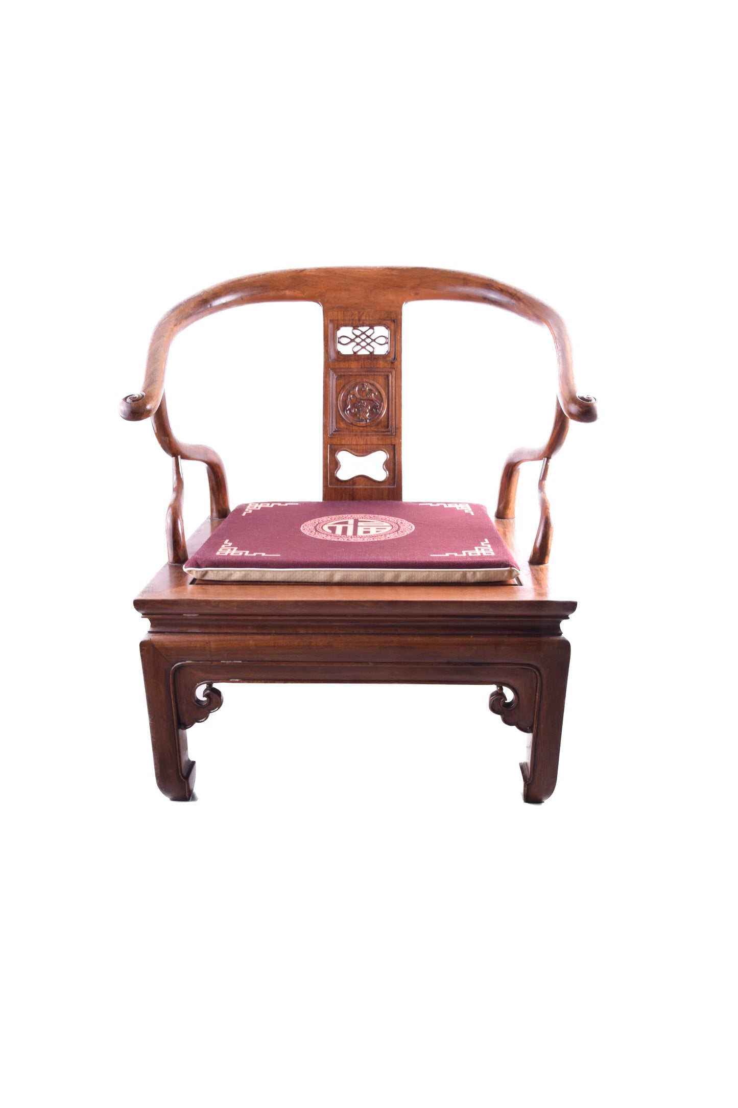 Fotel chiński typu „Podkowa” (Quanyi / Low Chair) I poł/XXw 75x70x60cm