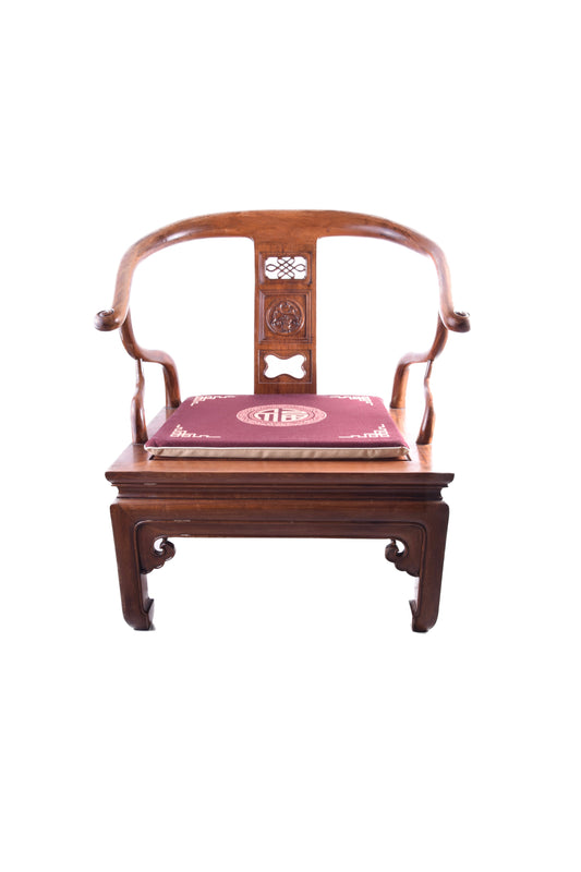 Fotel chiński typu „Podkowa” (Quanyi / Low Chair) I poł/XXw 75x70x60cm