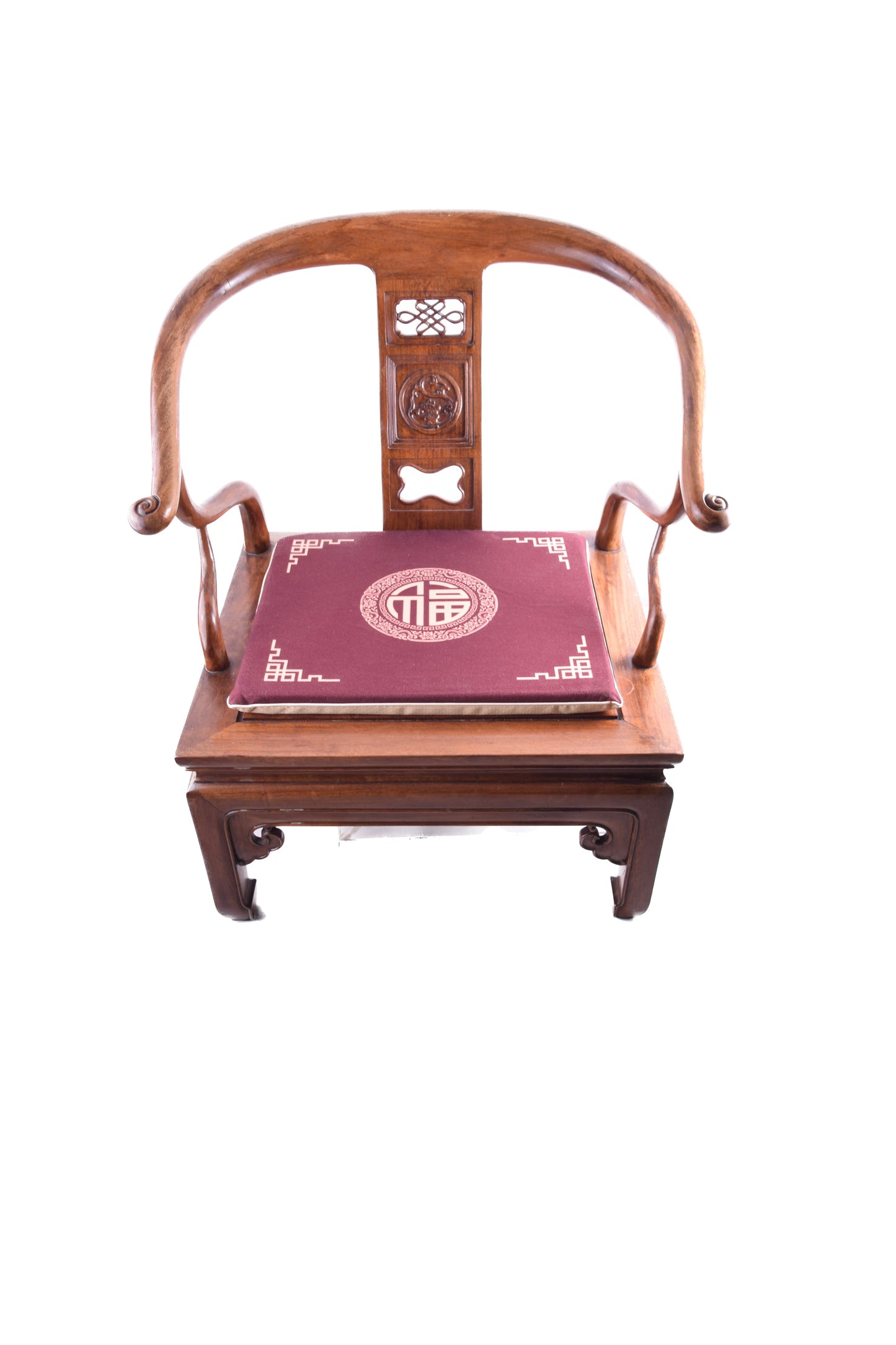 Fotel chiński typu „Podkowa” (Quanyi / Low Chair) I poł/XXw 75x70x60cm