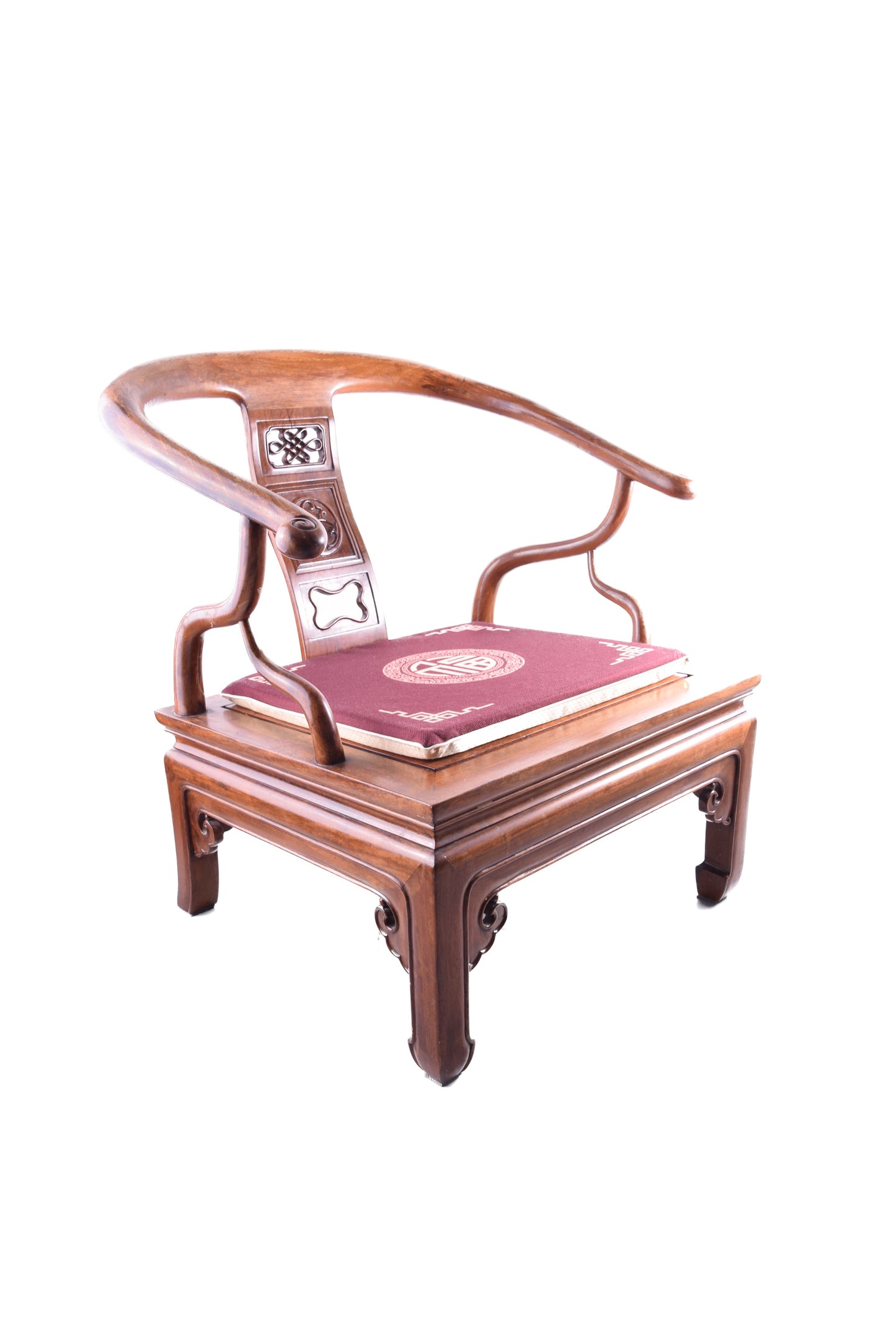 Fotel chiński typu „Podkowa” (Quanyi / Low Chair) I poł/XXw 75x70x60cm