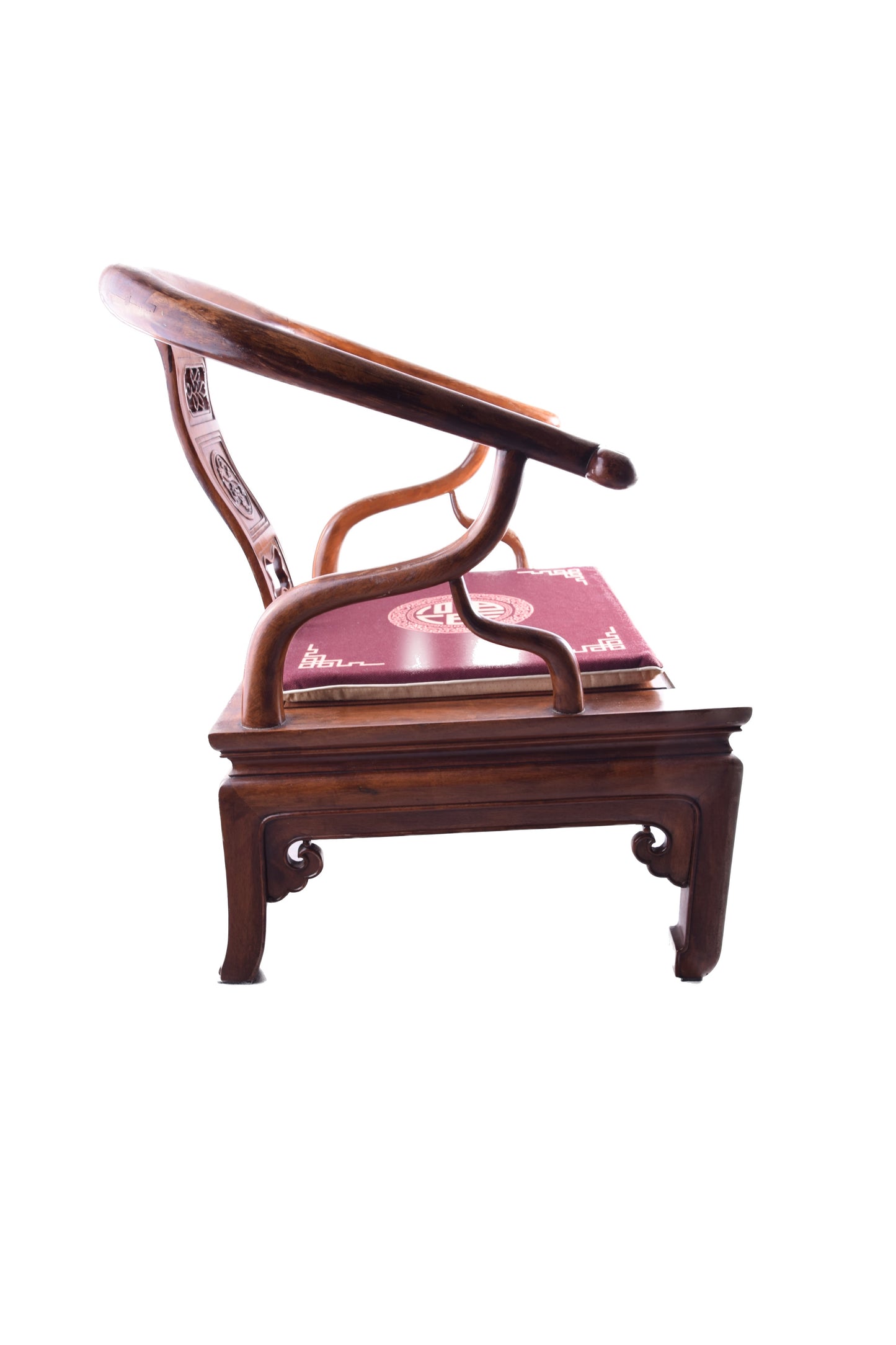 Fotel chiński typu „Podkowa” (Quanyi / Low Chair) I poł/XXw 75x70x60cm