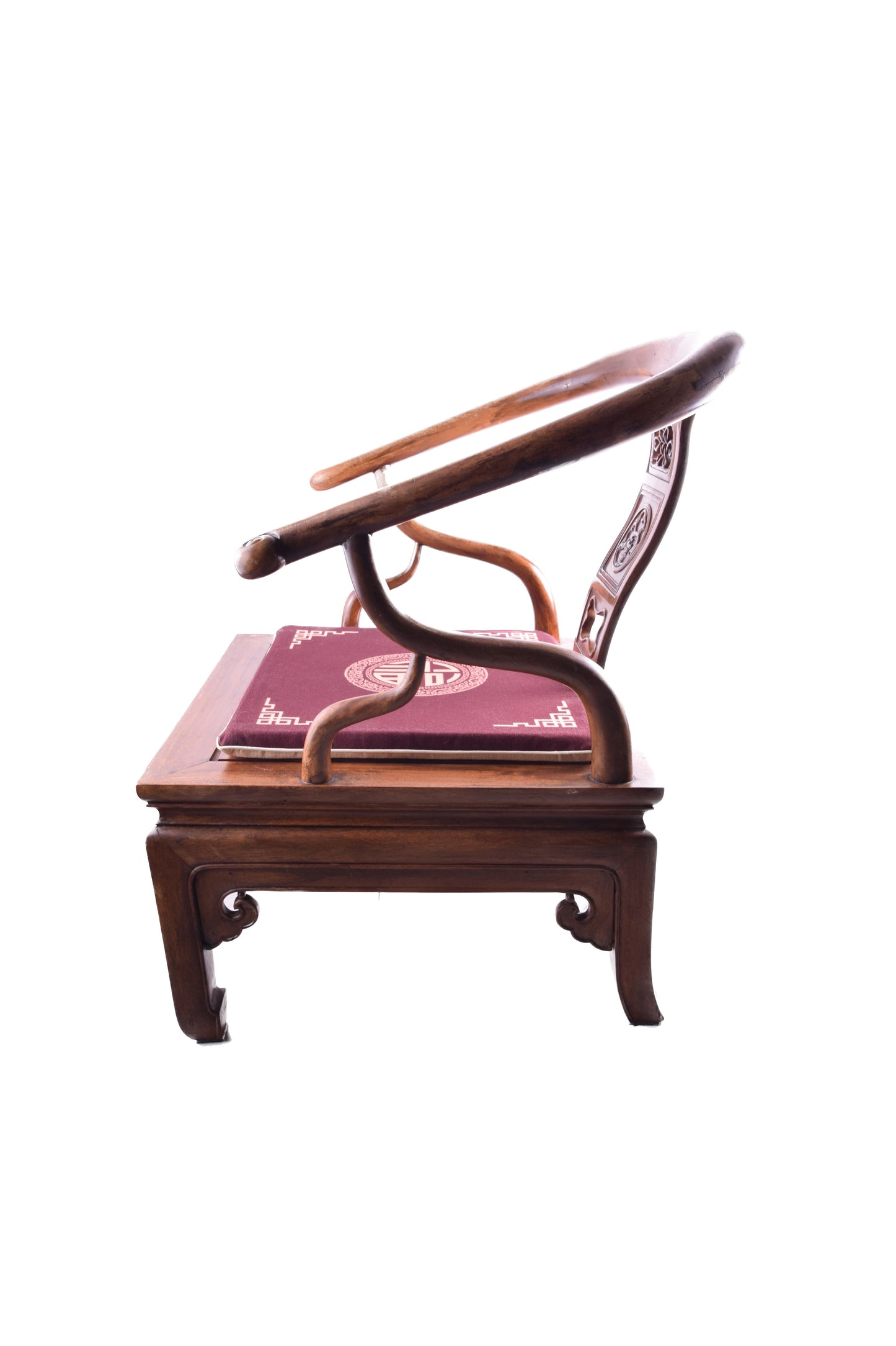 Fotel chiński typu „Podkowa” (Quanyi / Low Chair) I poł/XXw 75x70x60cm