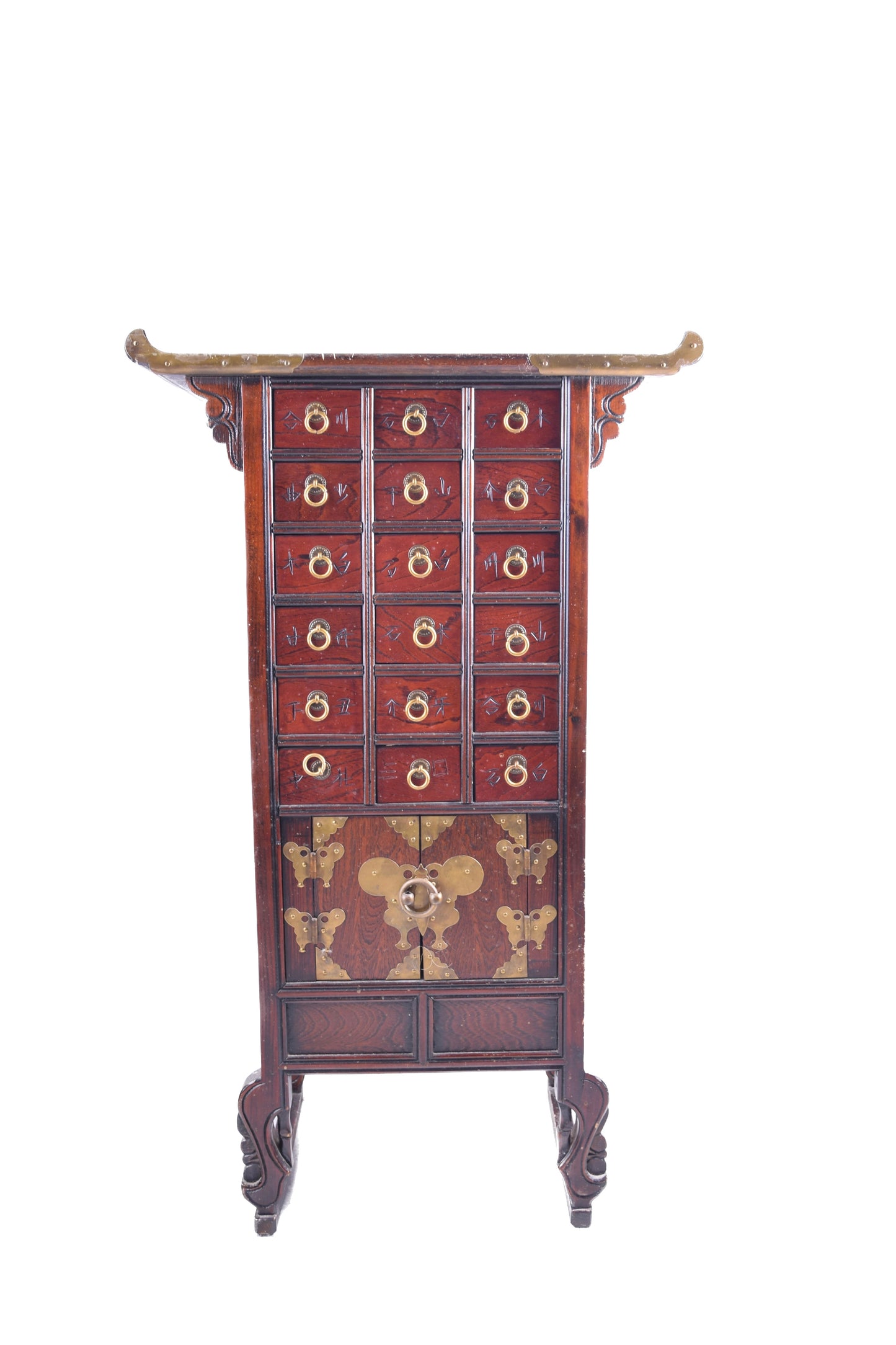 Sztuka Korei komoda apteczna w kształcie pagody z jedną komorą 79x45x27 cm