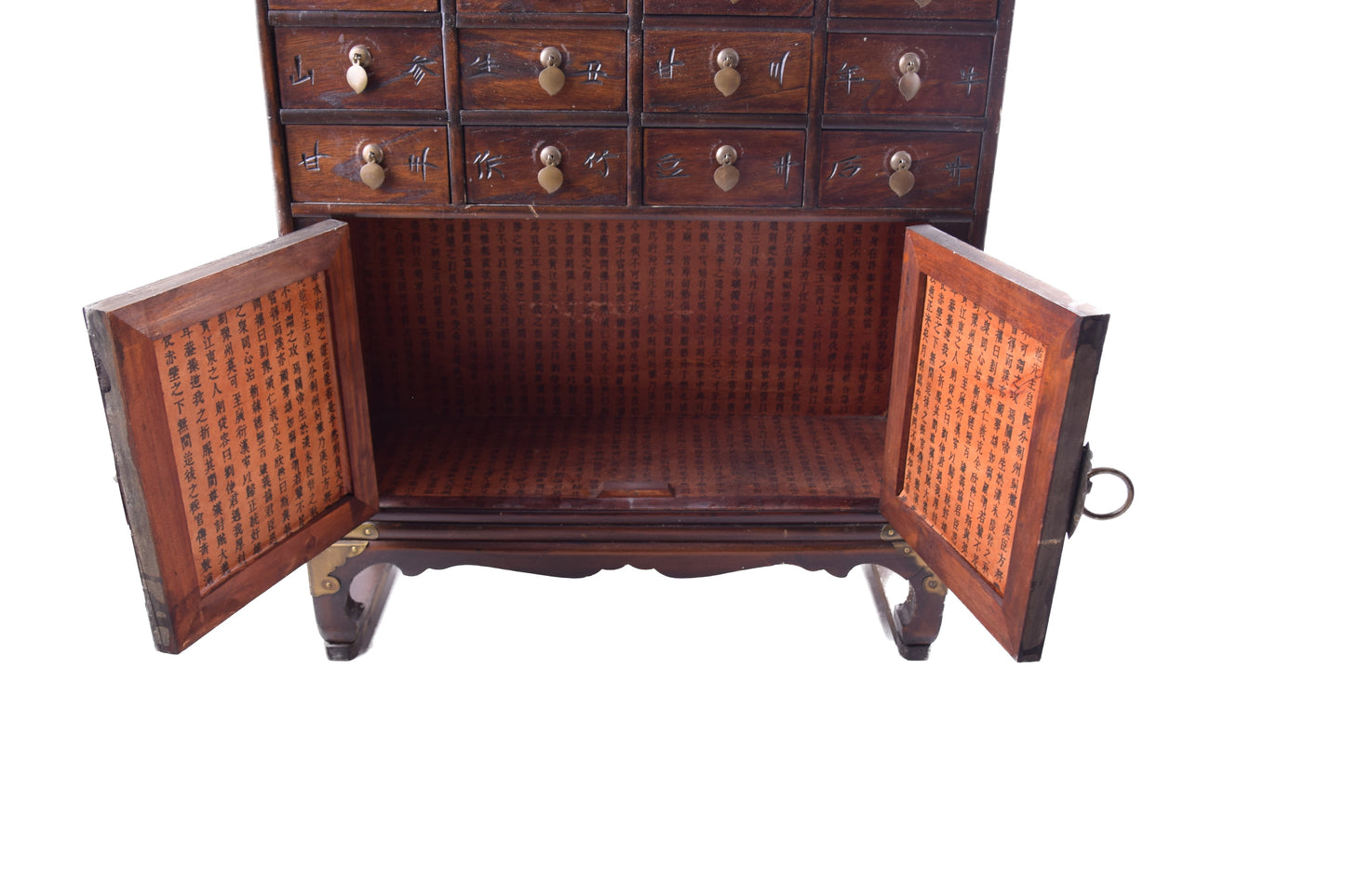 Chińska średnia komoda apteczna – 16 szufladek i 1 komora XX w 63x66x22cm