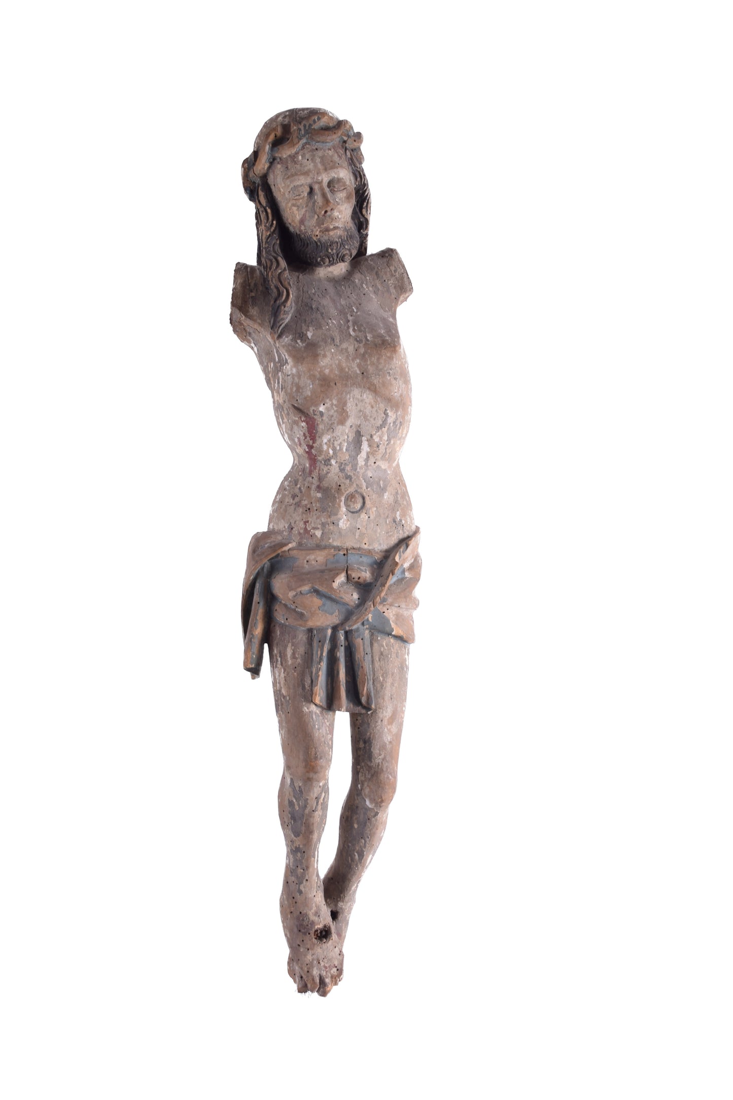 Chrystus Ukrzyżowany (Corpus Christi) Drewno XVI/XVII wiek 70 cm