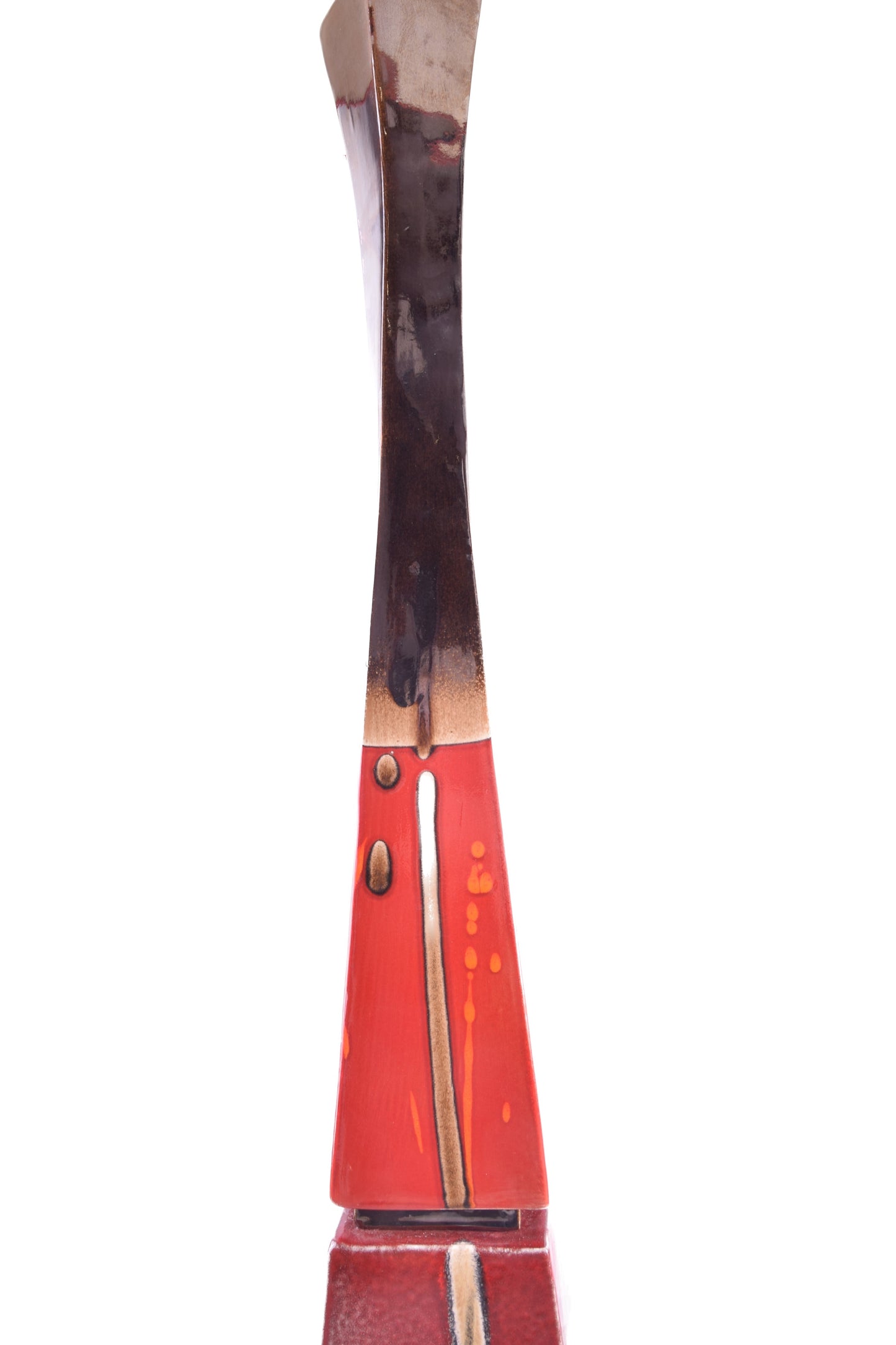 Lampa podłogowa 175 cm VATEA designerska, czerwona, nowoczesna forma 175cm