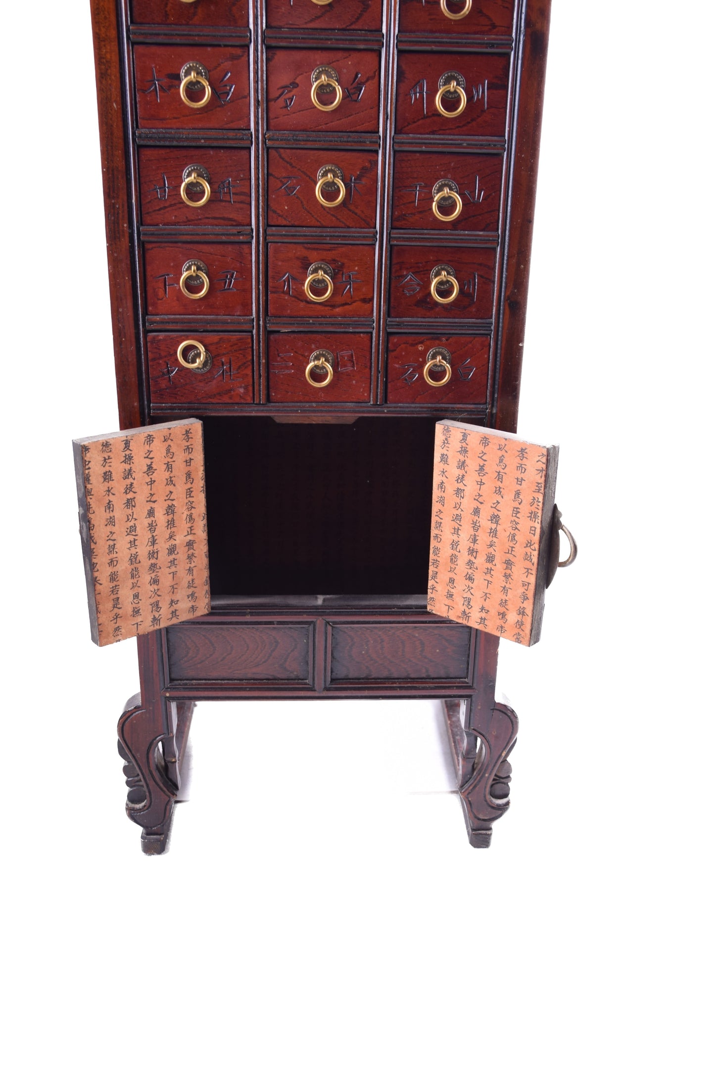 Sztuka Korei komoda apteczna w kształcie pagody z jedną komorą 79x45x27 cm