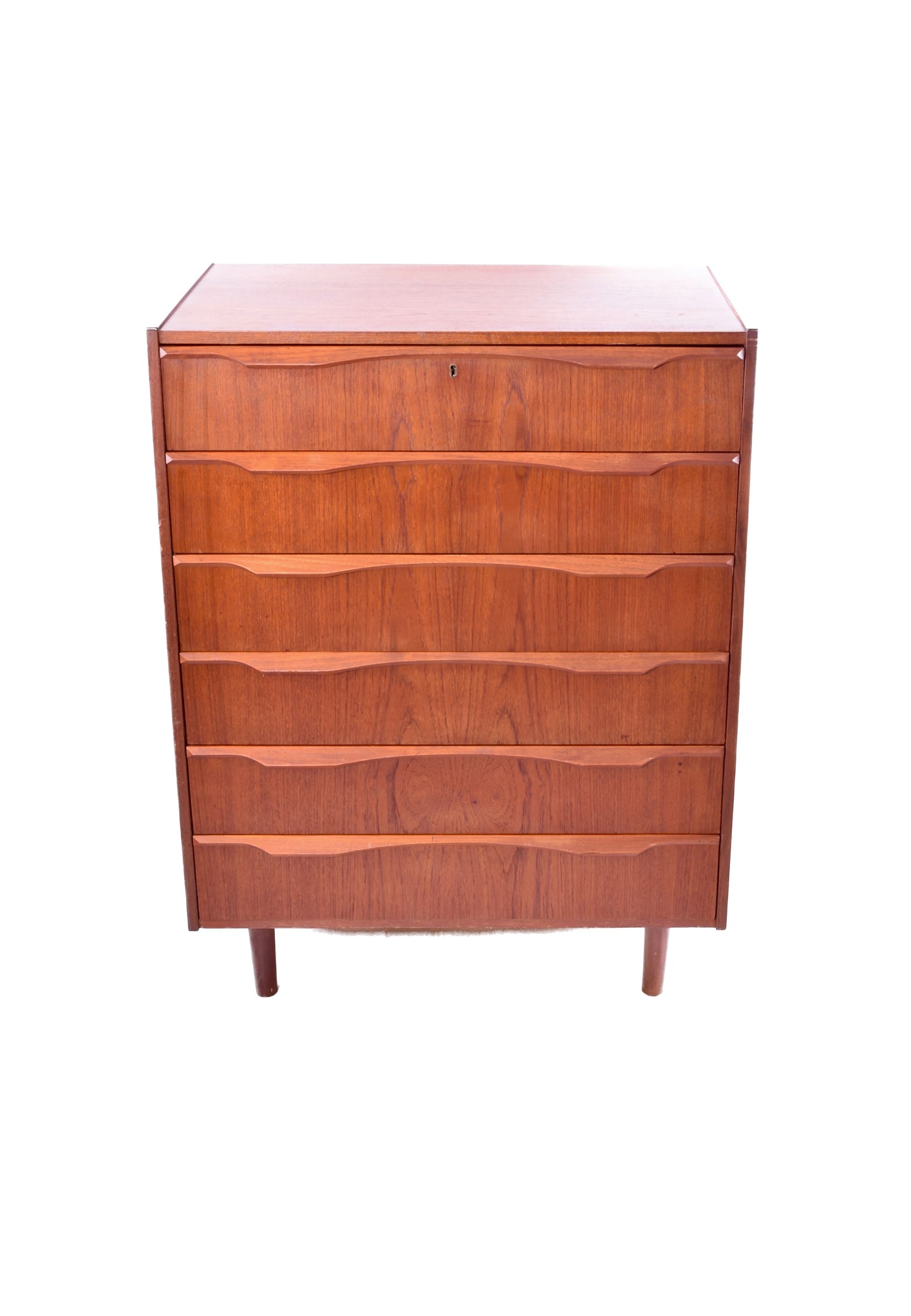 Duńska komoda teak – Danish Modern – lata 60 – 6 szuflad 106x80x46cm