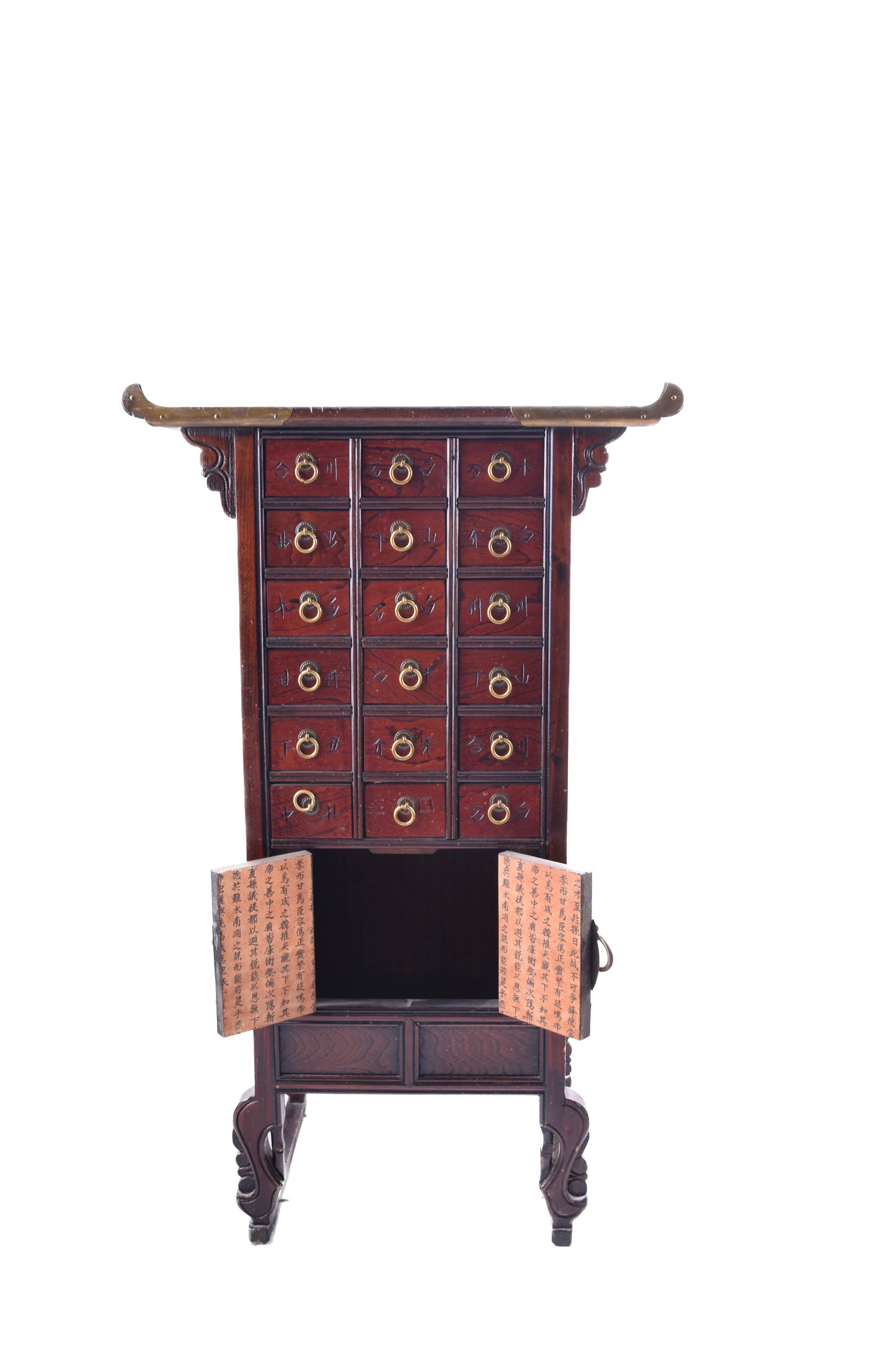 Sztuka Korei komoda apteczna w kształcie pagody z jedną komorą 79x45x27 cm