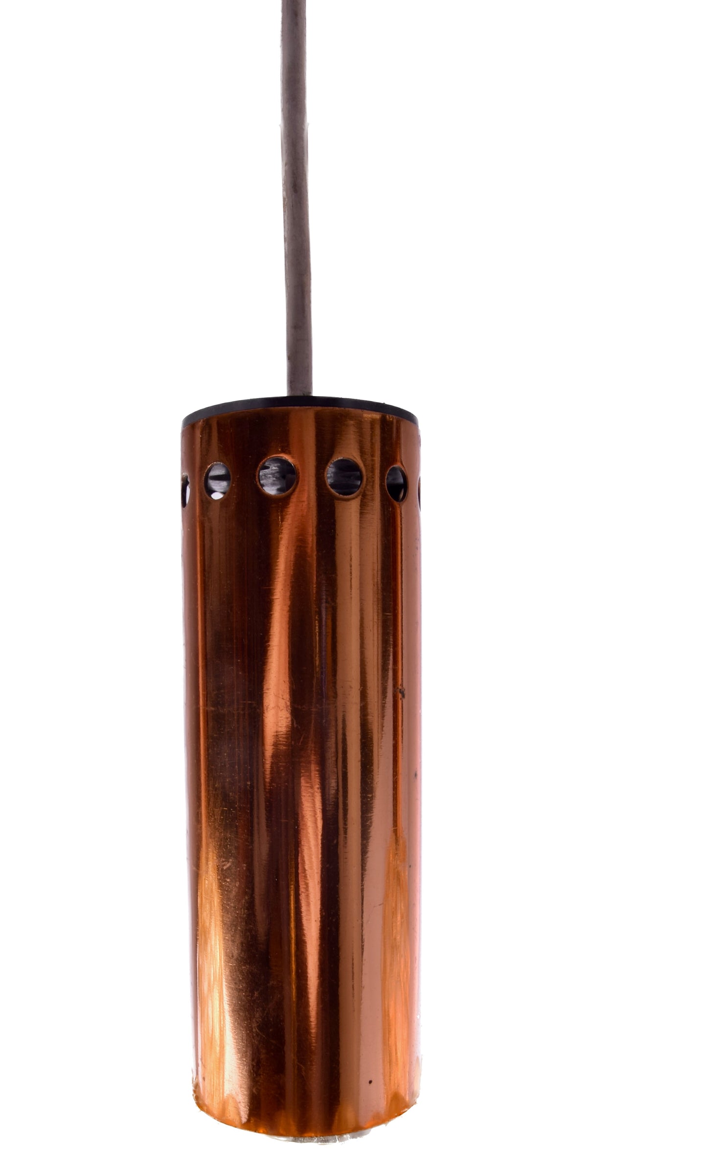 Komplet 3szt Lampa wisząca HELENA TYNELL szkło bursztyn – lata 60/70 30cm