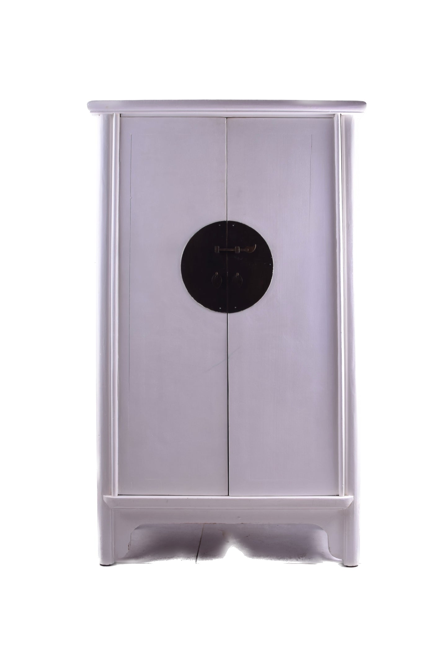 Biała szafka komoda w formie pagody Chiny II połowa XX w 131x75x40 cm
