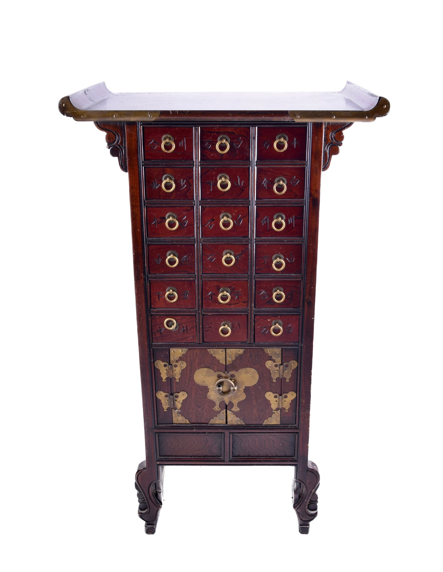 Sztuka Korei komoda apteczna w kształcie pagody z jedną komorą 79x45x27 cm