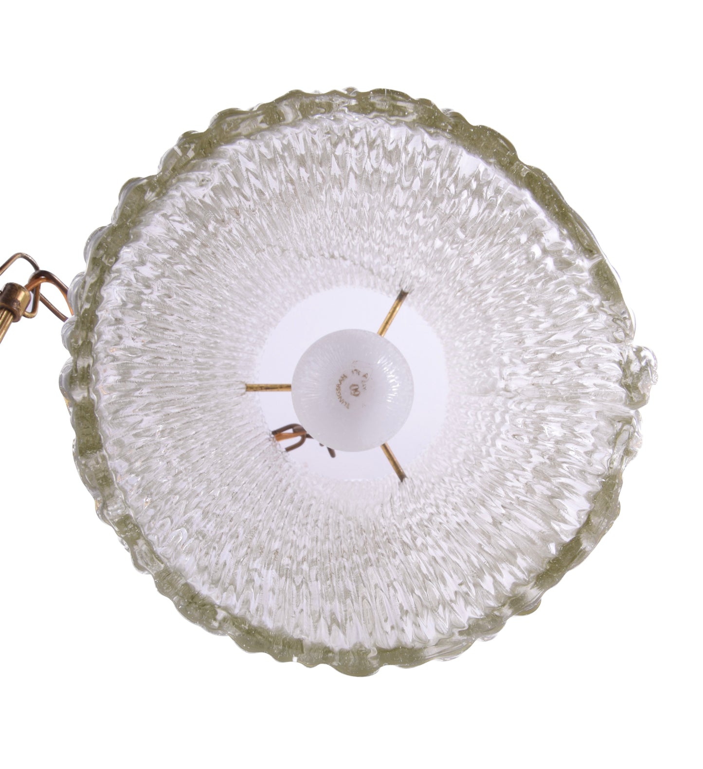 Lampa wisząca Orrefors Carl Fagerlund szkło artystyczne lata 60 35x12x95 cm