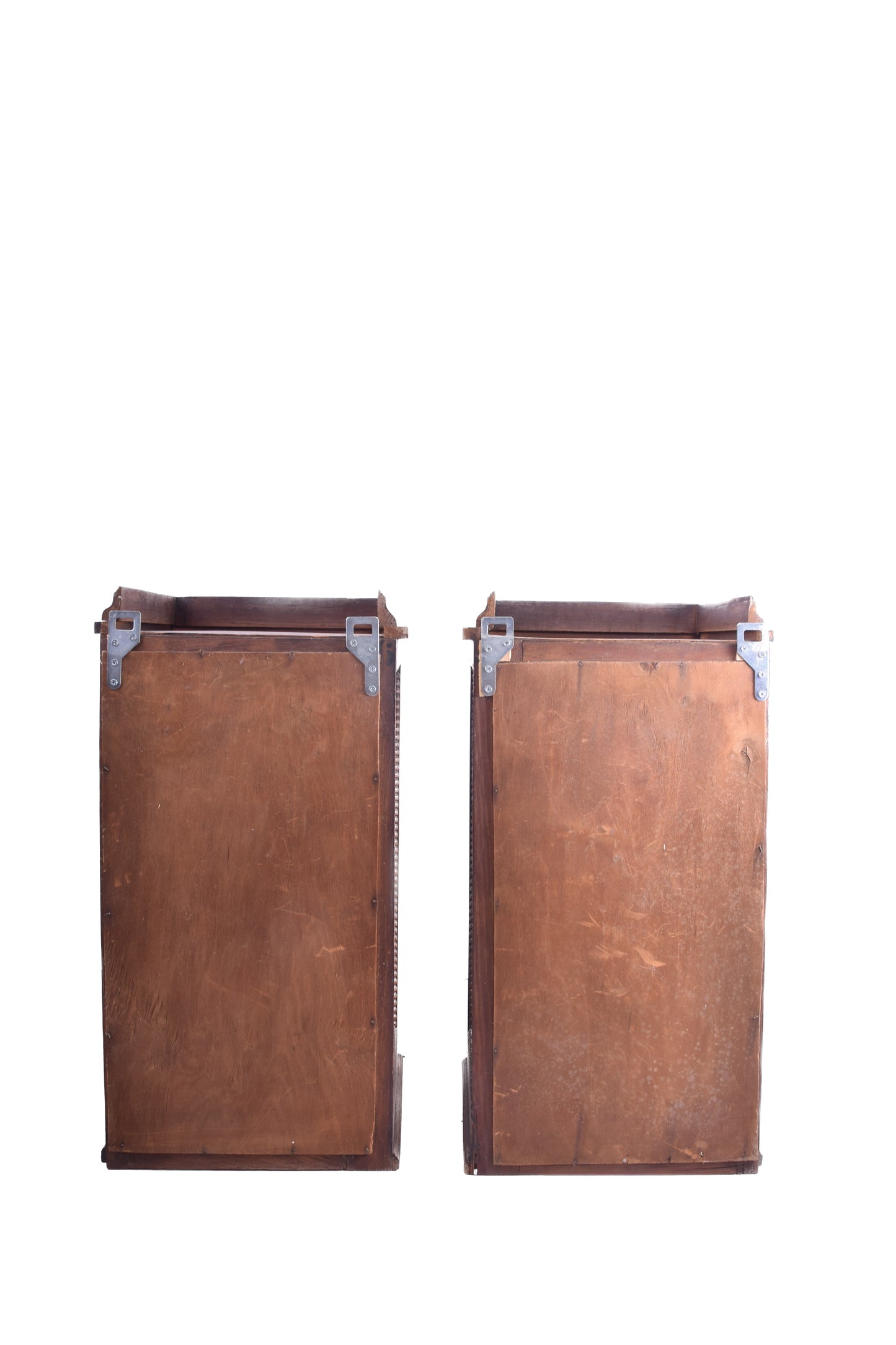 Para wiszących szafek ekspozycyjnych fazowane szkło ok 1900–25r 71x37x31cm