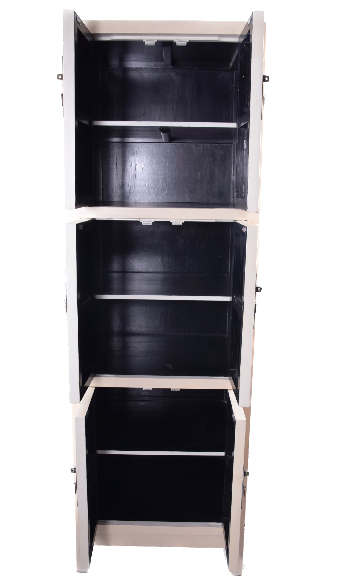 Sztuka Chin szafka smukła prosta forma ecru XXw 190x61x53cm