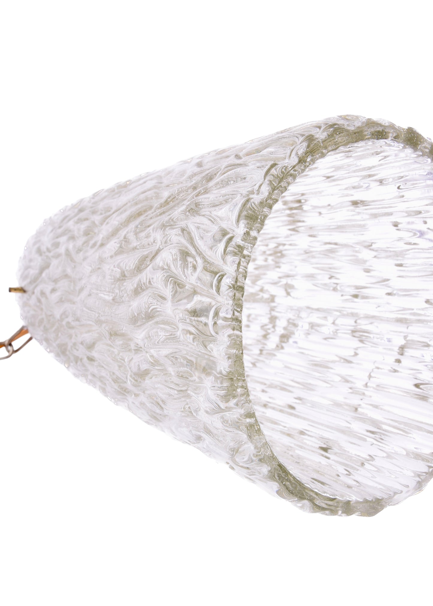 Lampa wisząca Orrefors Carl Fagerlund szkło artystyczne lata 60 35x12x95 cm