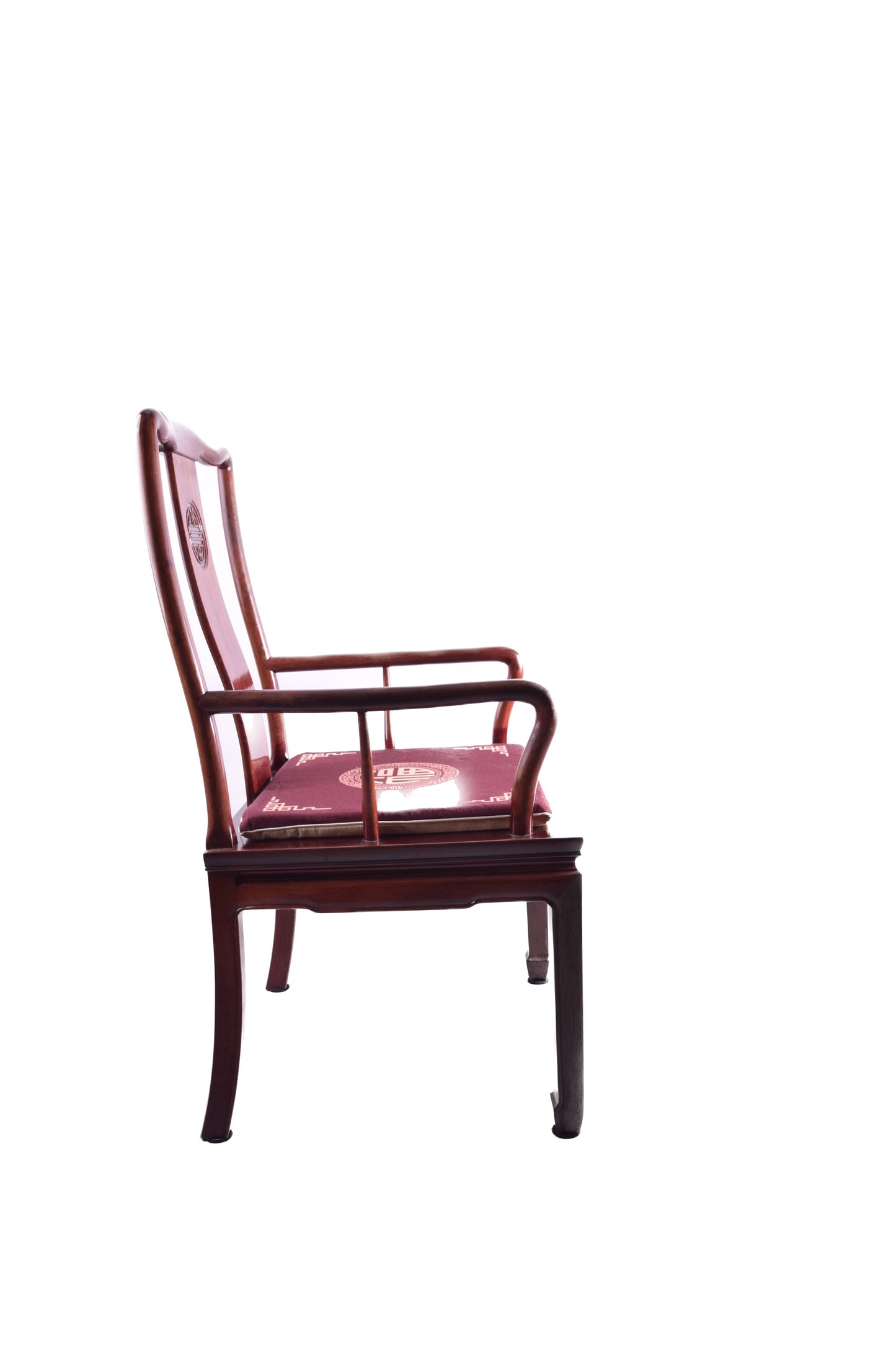 Para krzeseł chińskich ze znakiem Shou lite drewno orientalne 98x56x50x42cm